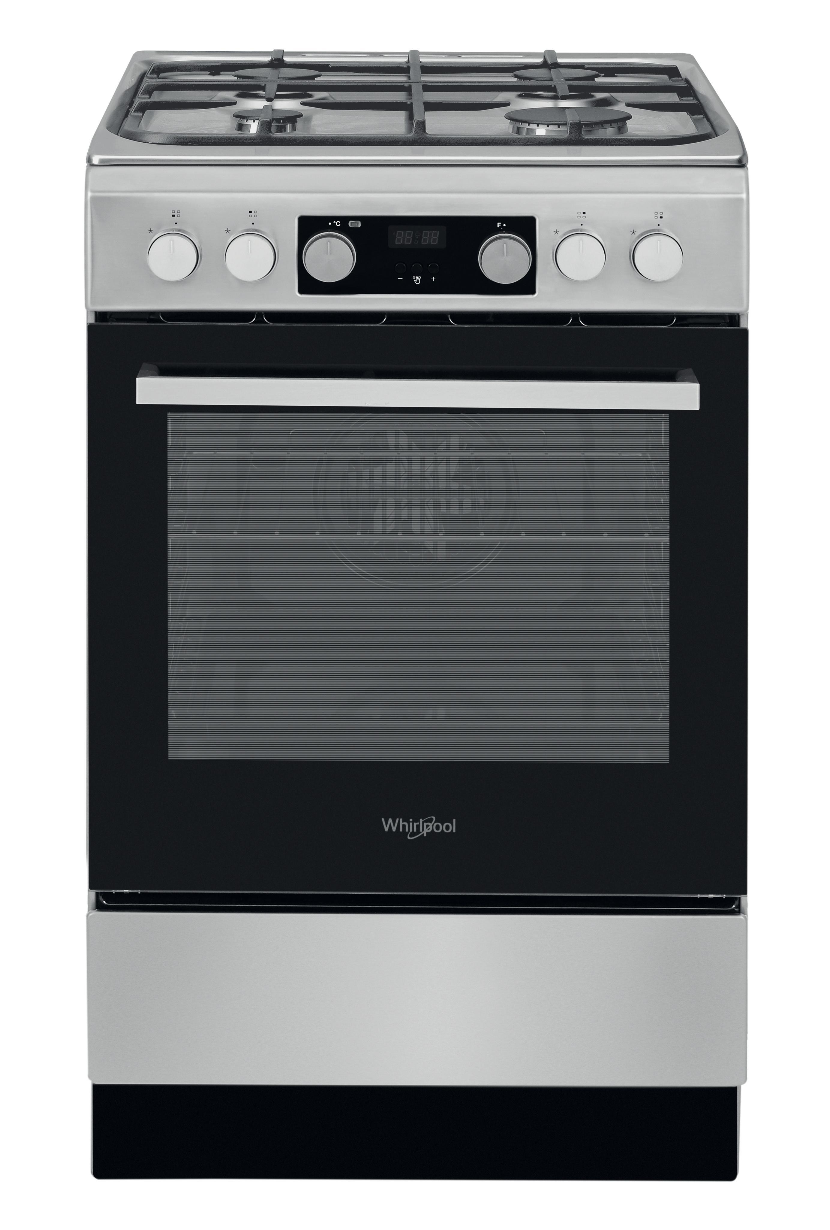 Whirlpool Tűzhely WS5G8CHX/E Inox Gáz Frontal