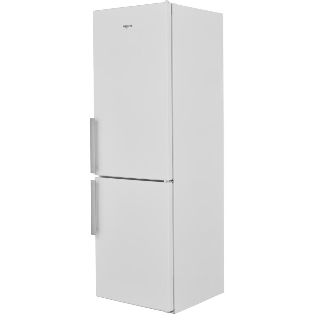 Whirlpool Fridge-Freezer Combination Free-standing W5 821E W UK Optic Inox 2 doors Perspective