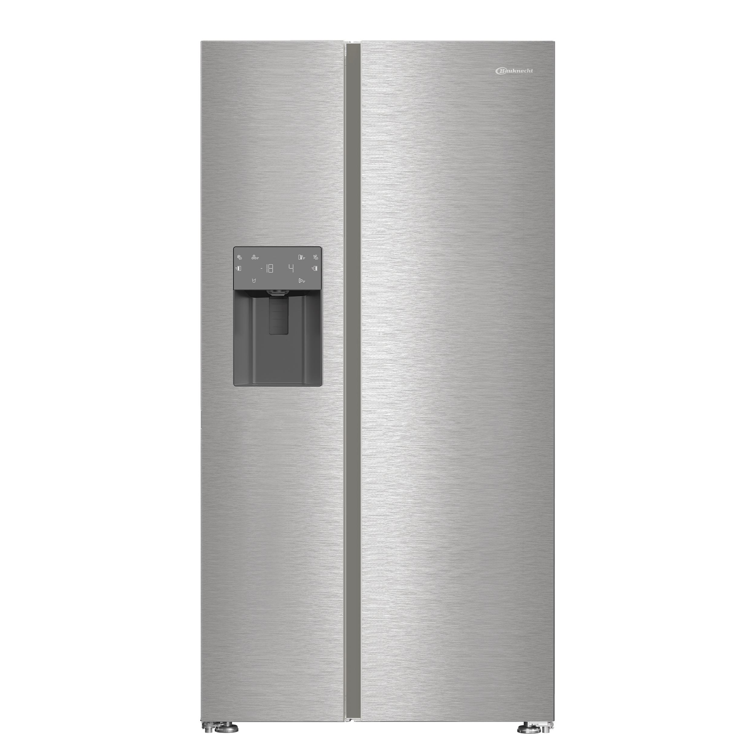 Bauknecht Side-by-Side Appareil à pose libre BKFC8000 Pet Inox Frontal