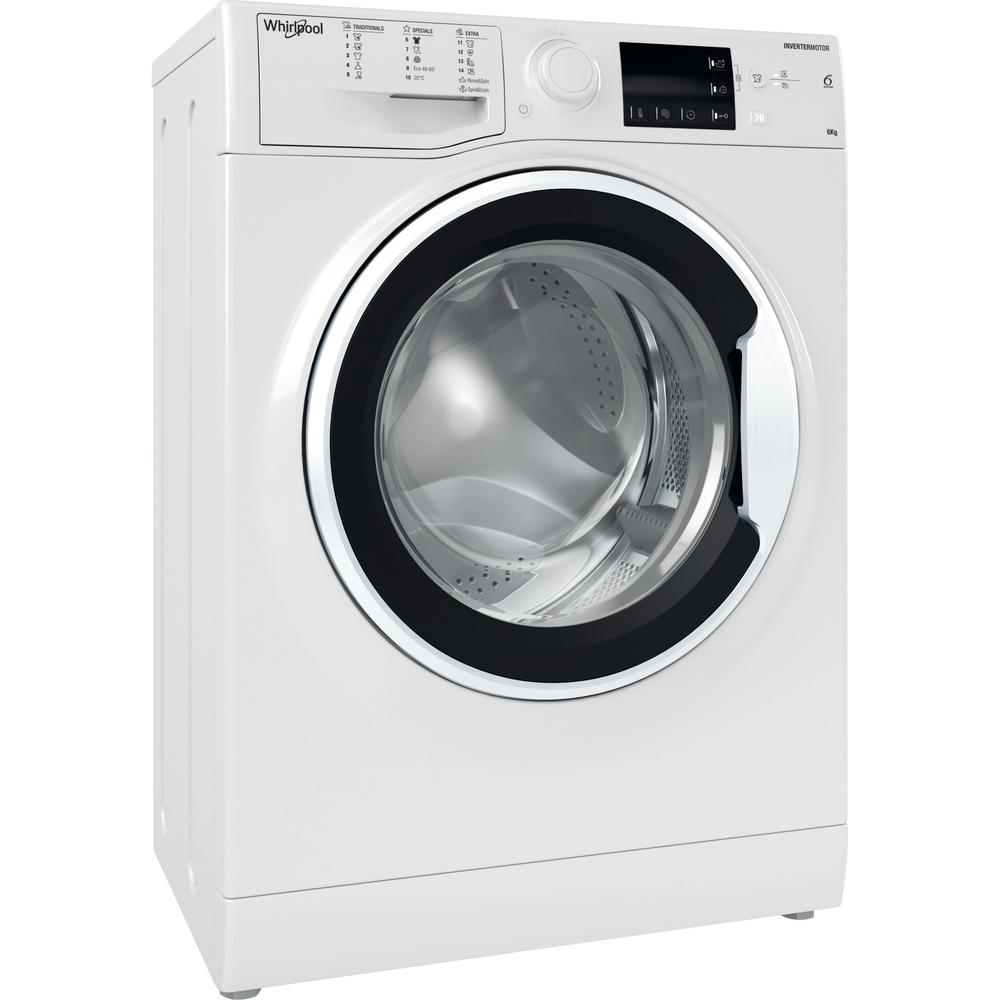 Whirlpool Washing machine Samostojni WRBSB 6249 W EU Bela Front loader C Perspective
