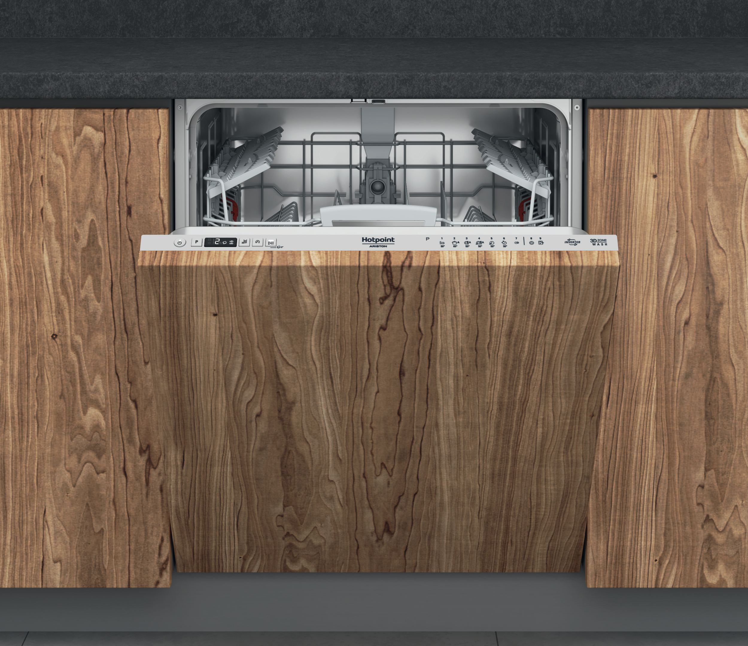 Hotpoint_Ariston Lave-vaisselle Encastrable HIO 3T141 W Encastrable C Frontal