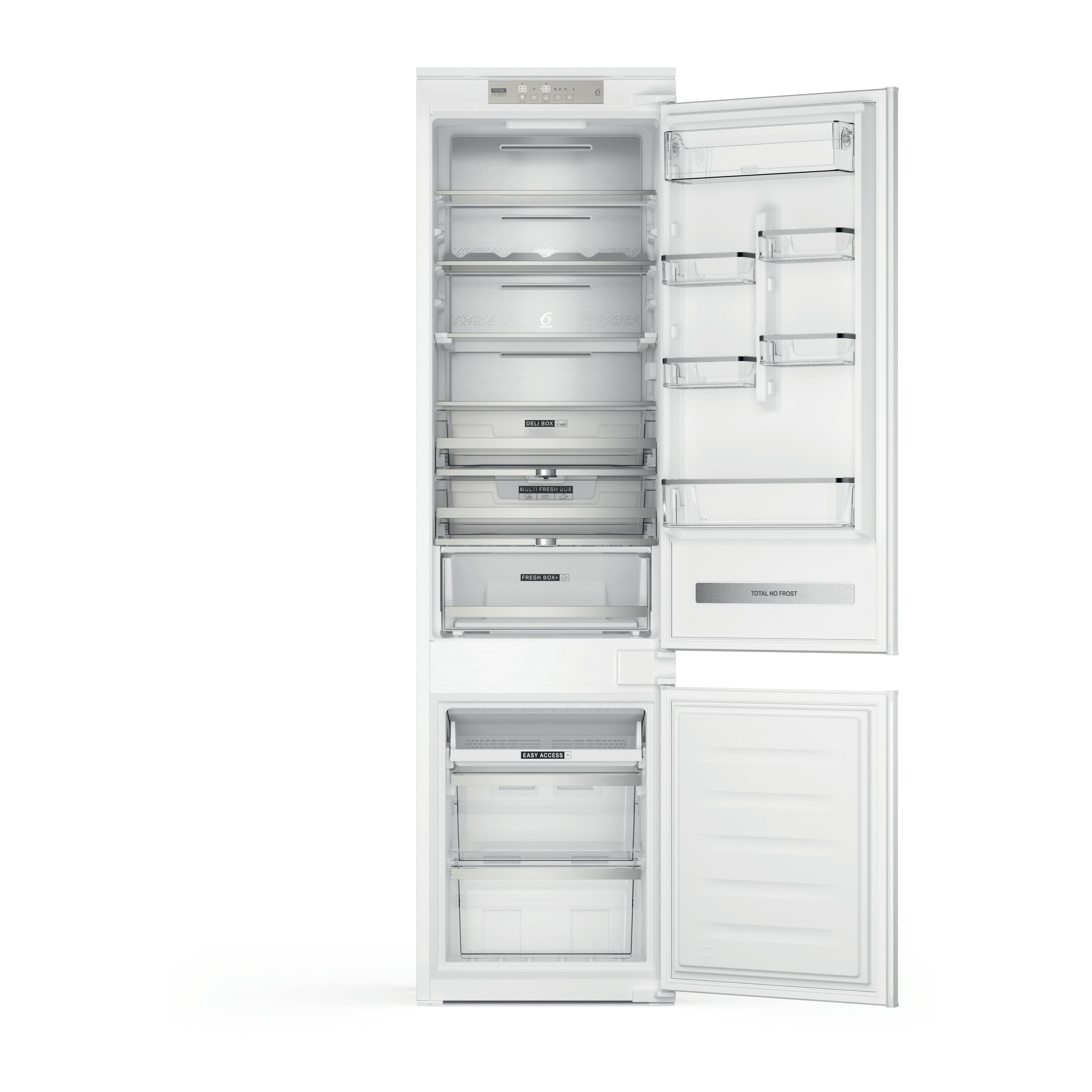 Whirlpool Kombinovaná chladnička s mrazničkou Vestavné WHC20 T593 Bílá 2 doors Frontal open