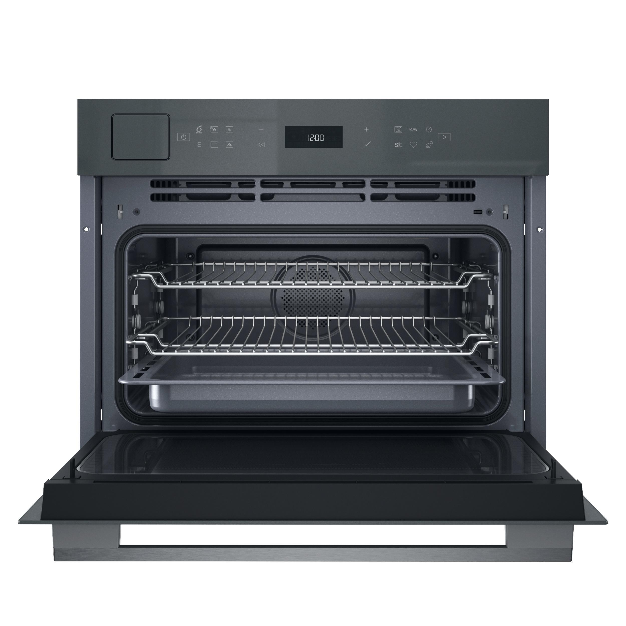Whirlpool Four à micro-ondes Encastrable WCT7A9PHTSSG Stardust grey glossy Électronique 53 Micro-ondes combiné 950 Frontal open