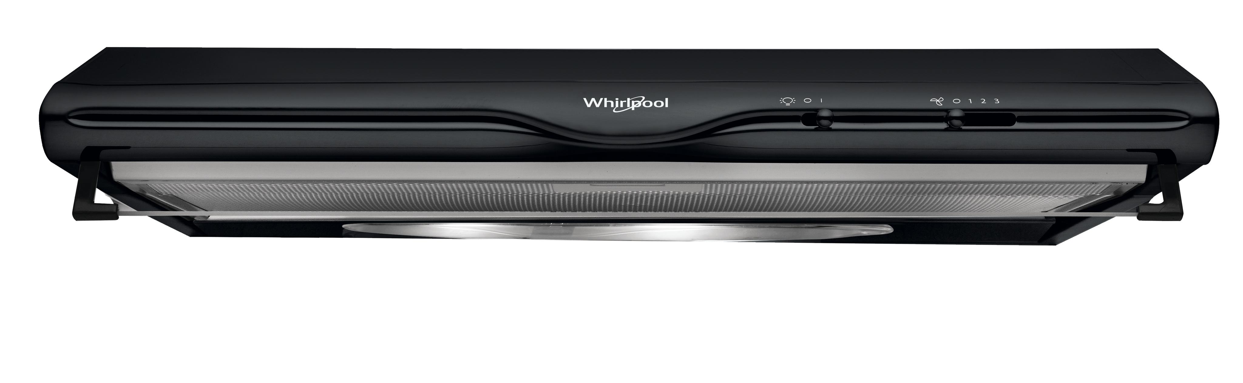 Whirlpool Páraelszívó Beépíthető WCN 65 FLK Fekete Wall-mounted Mechanikus Frontal