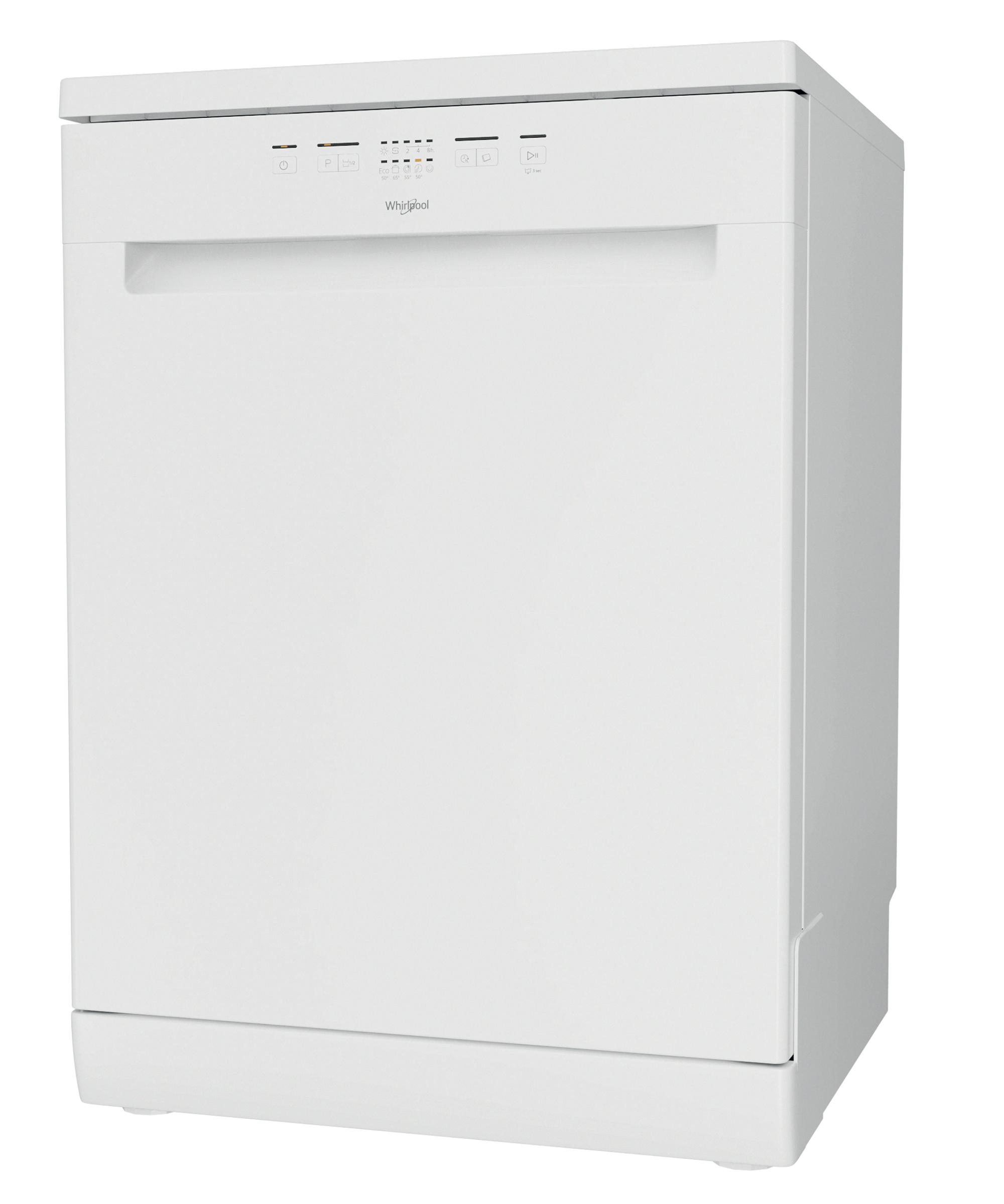 Whirlpool dishwasher: white color, full size - WFE 2B19 UK N