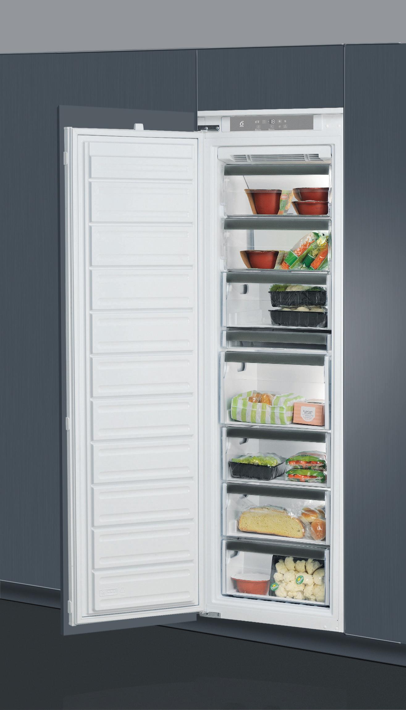 Whirlpool Zamrzivač Ugradbeni AFB 18412 Bijela Perspective open