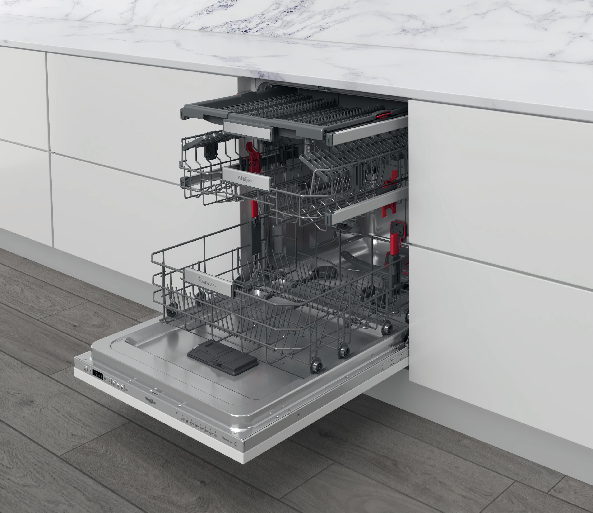 Whirlpool Umývačka riadu Vstavané W6I D741A S Full-integrated C Perspective open