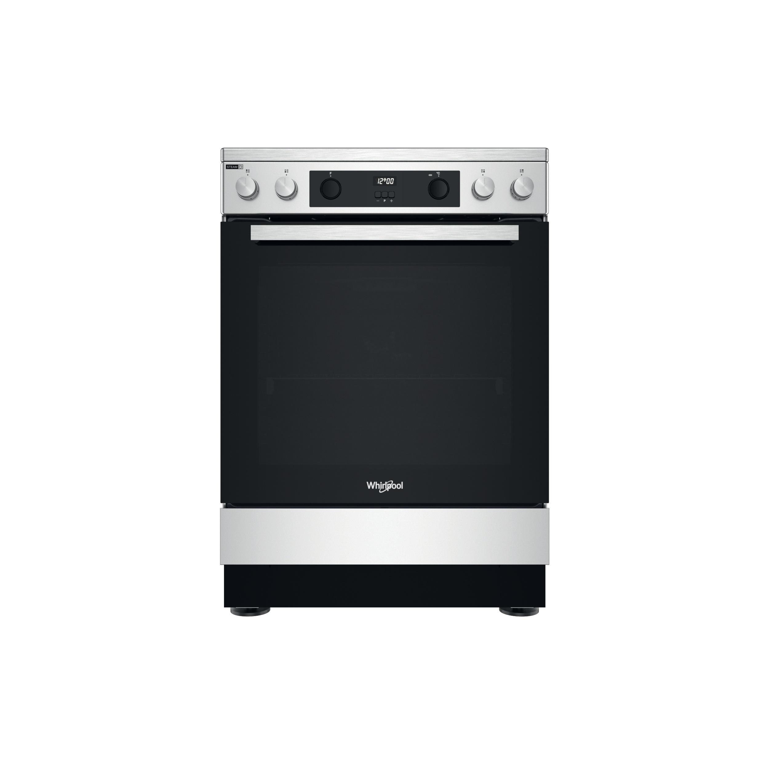 Whirlpool Fornuis WS68V8CCXT Inox Elektrisch Frontal