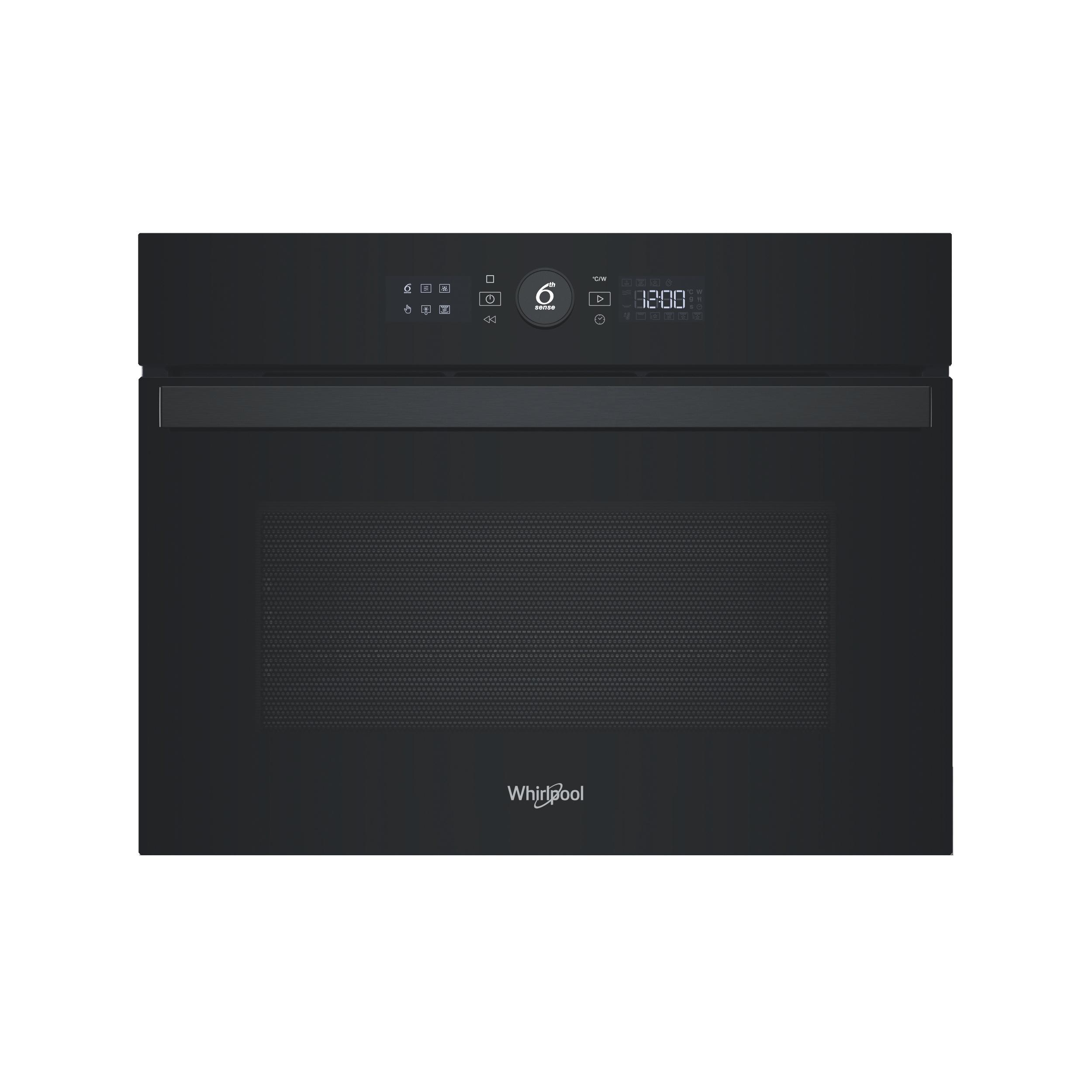 Whirlpool Microondas Encastre WCW46HMB Negro Mecánico y electrónico 52 MW + Función Grill 950 Frontal