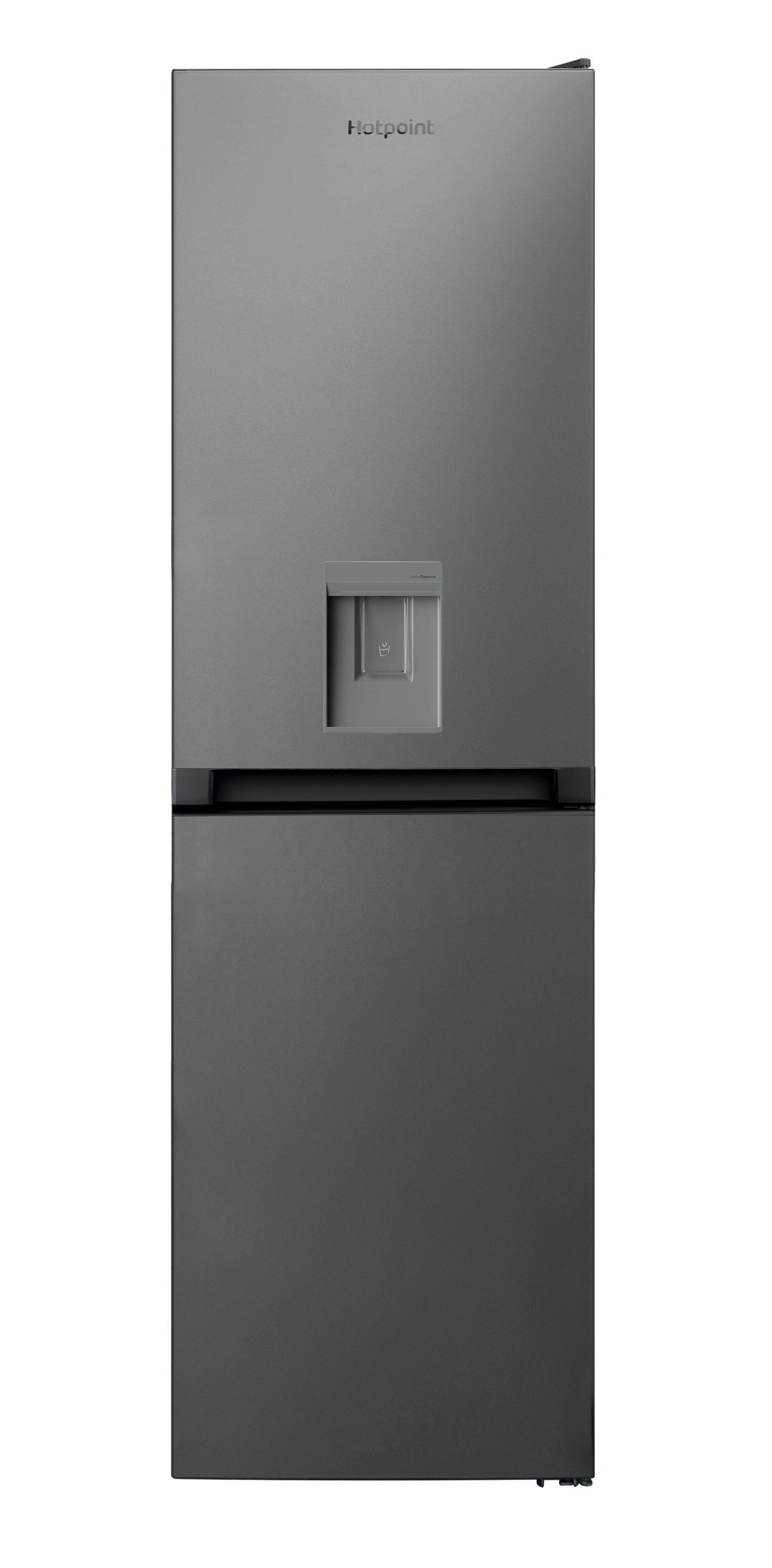 Hotpoint Fridge-Freezer Combination Free-standing HBNF 55182 S AQUA UK Silver 2 doors Frontal