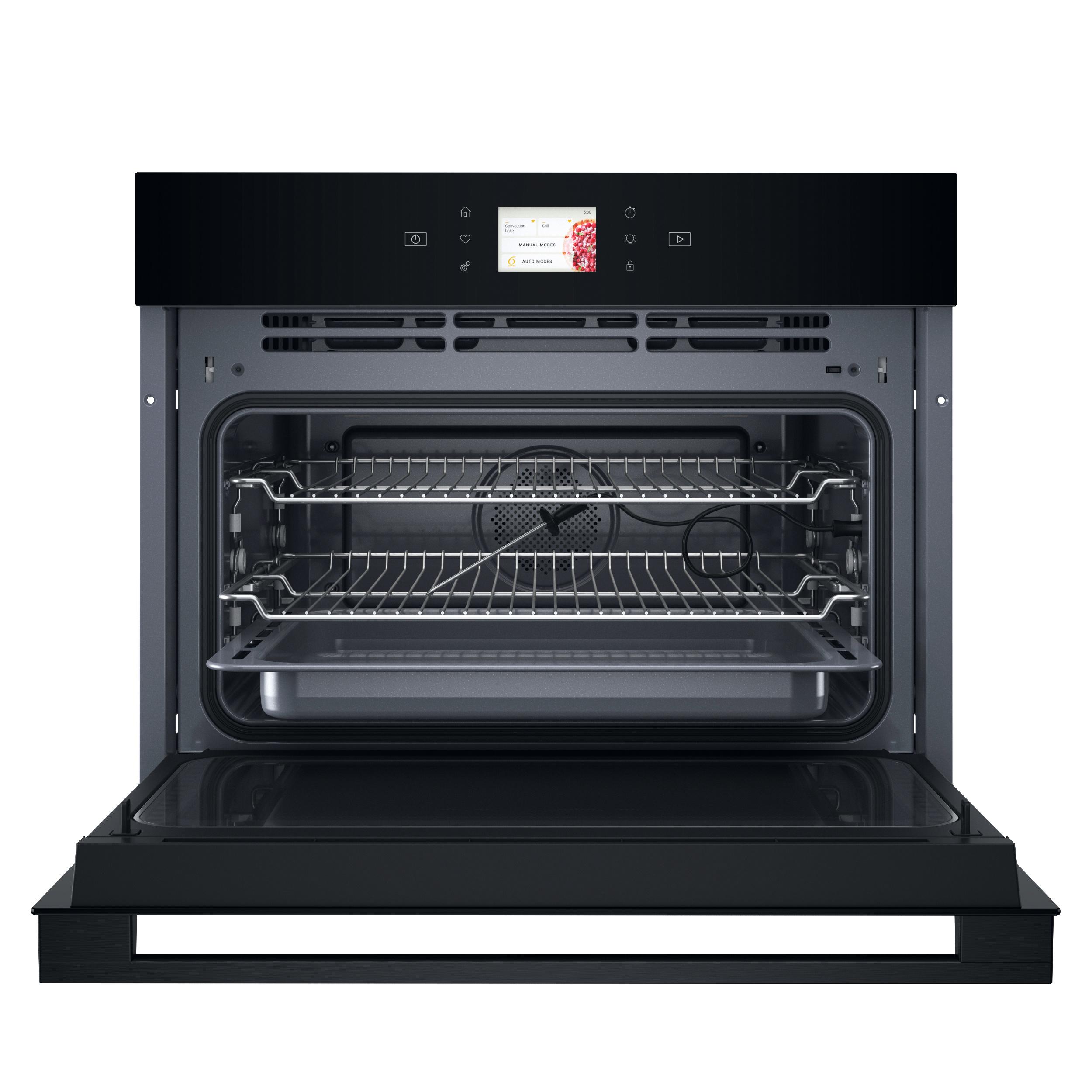 Whirlpool Микровълнова Вграден WCW9O7PHTSB Черен Електронно 53 МВ-Комбиниран 950 Frontal open
