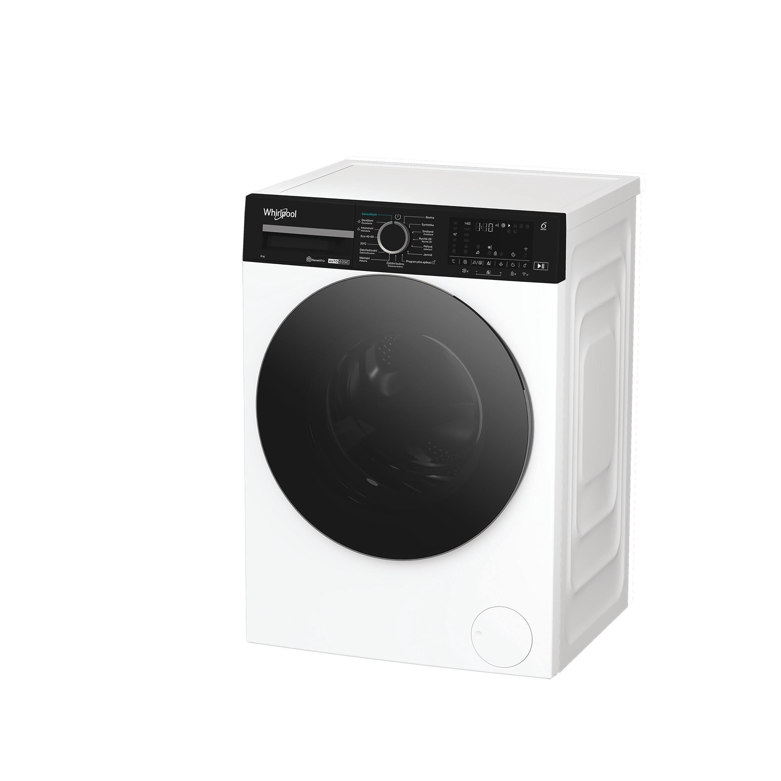 Whirlpool Pračka Volně stojící WPM 89W ADS CS Bílá Předem plněná A Perspective