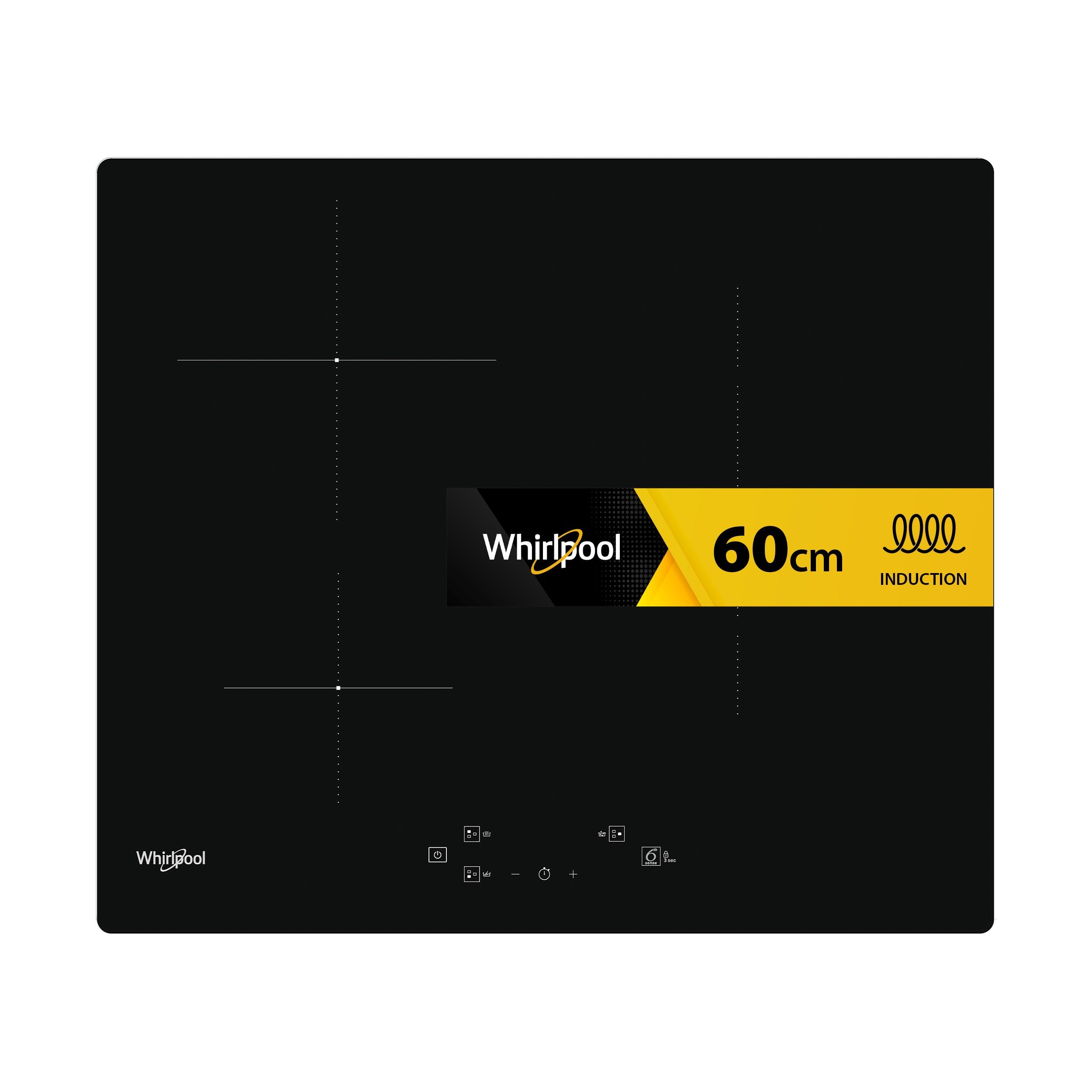 Whirlpool Table de cuisson WS Q5760 NE Noir Induction vitroceramic Frontal