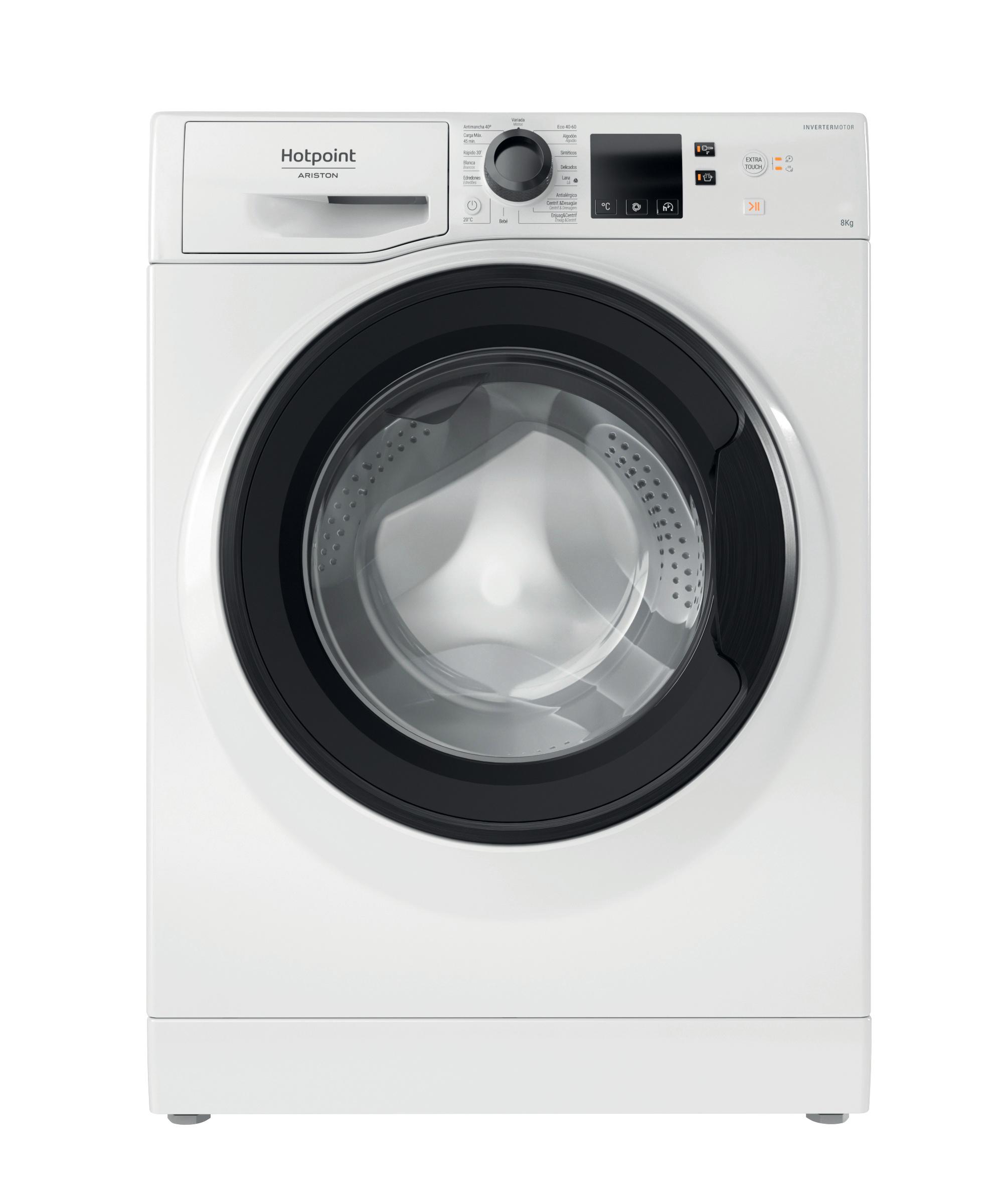 Máquina de lavar roupa de carga frontal livre instalação Hotpoint: 8,0 kg