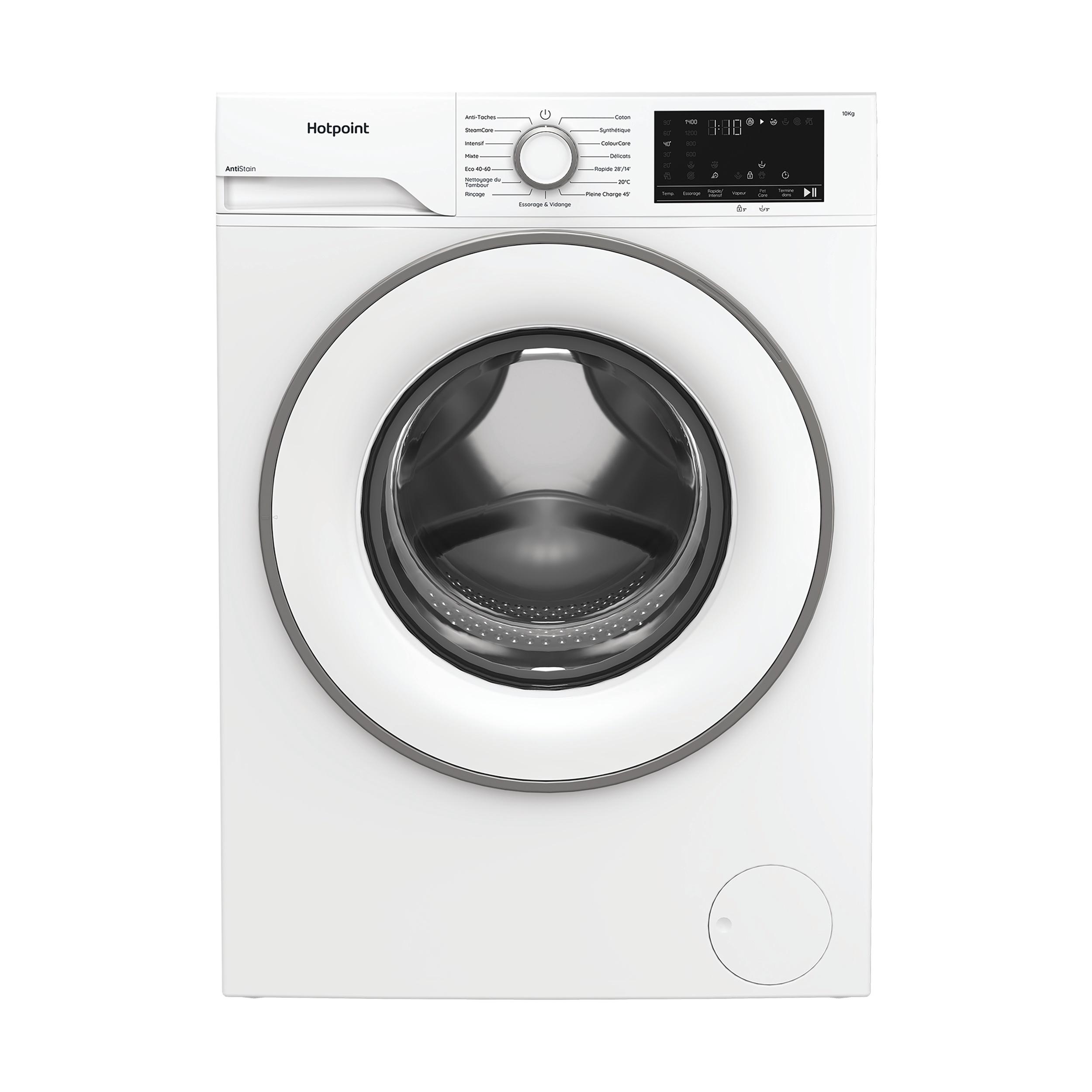 Hotpoint Lave-linge Pose-libre H 101 ANTI STAIN FR Blanc Lave-linge frontal A Frontal