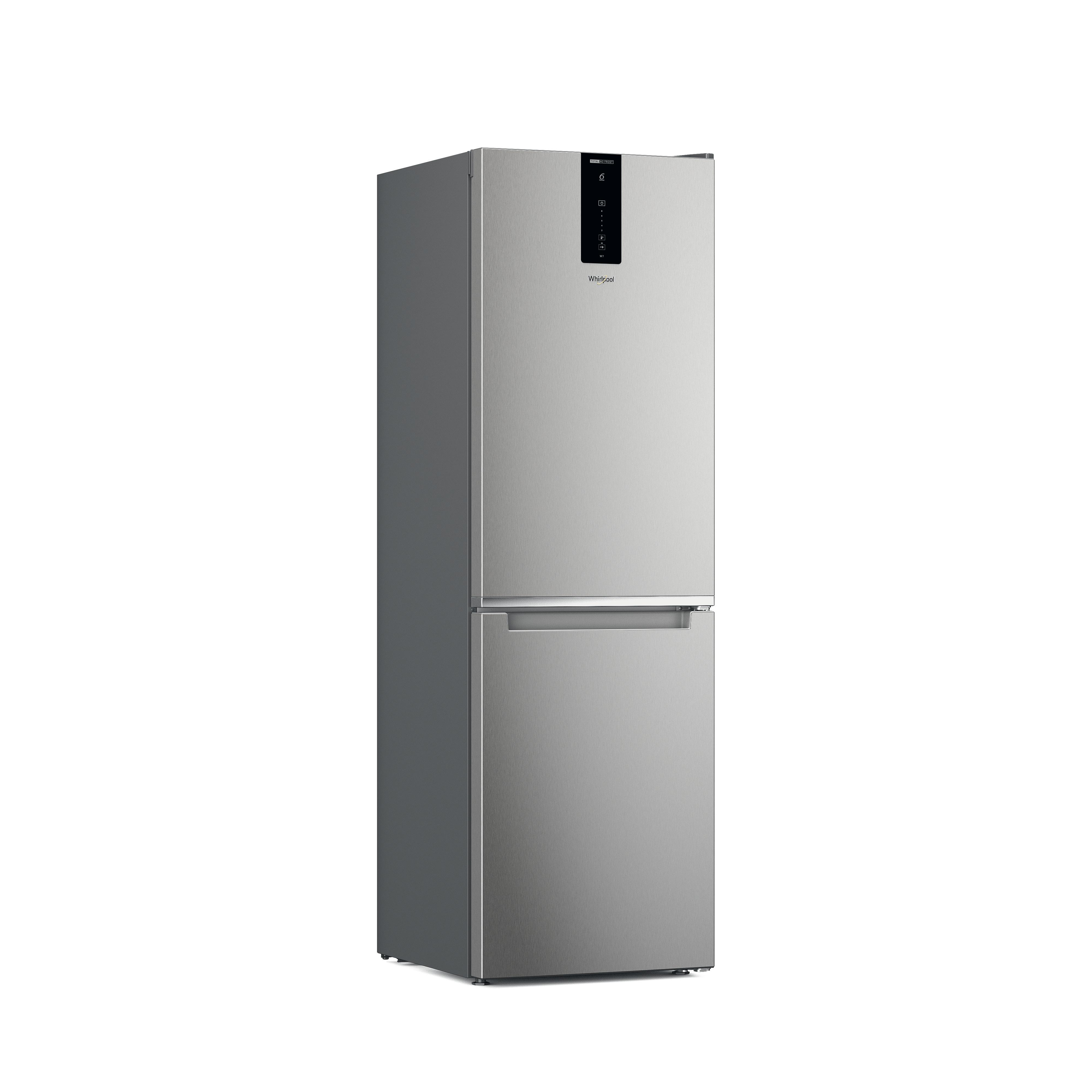 Whirlpool Kombinerat kylskåp/frys Fristående W7X 82O OX Optic Inox 2 doors Perspective