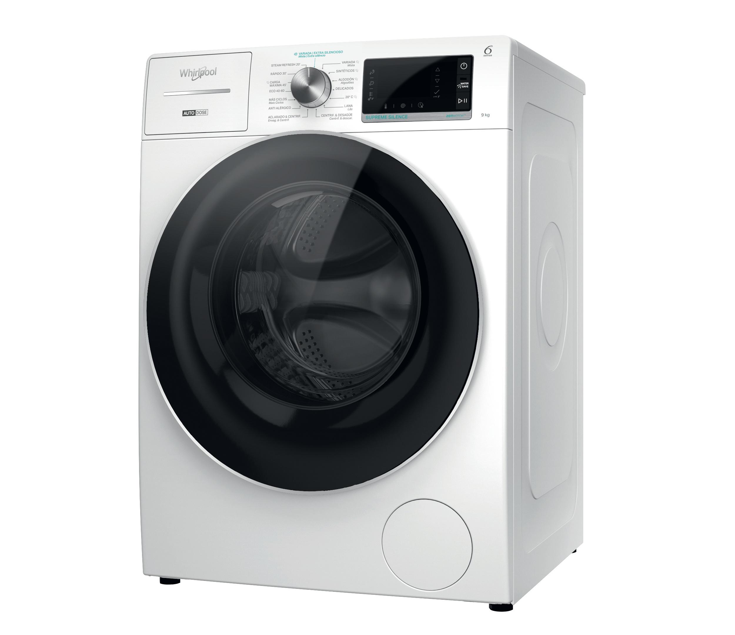 Whirlpool Máquina de lavar roupa Livre Instalação W8 W946WR SPT Branco Carga Frontal A Perspective