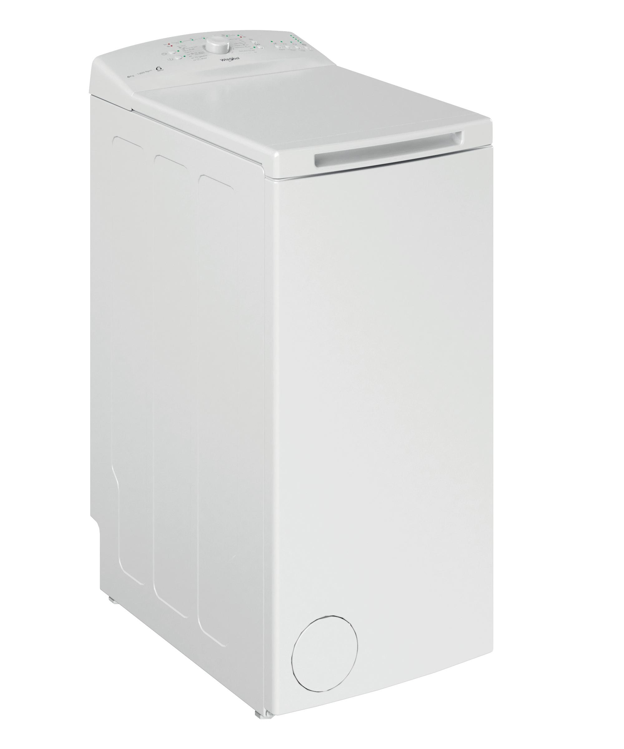 Whirlpool Пральна машина Соло TDLR 6040L EU/N Білий Top loader відсутній Perspective