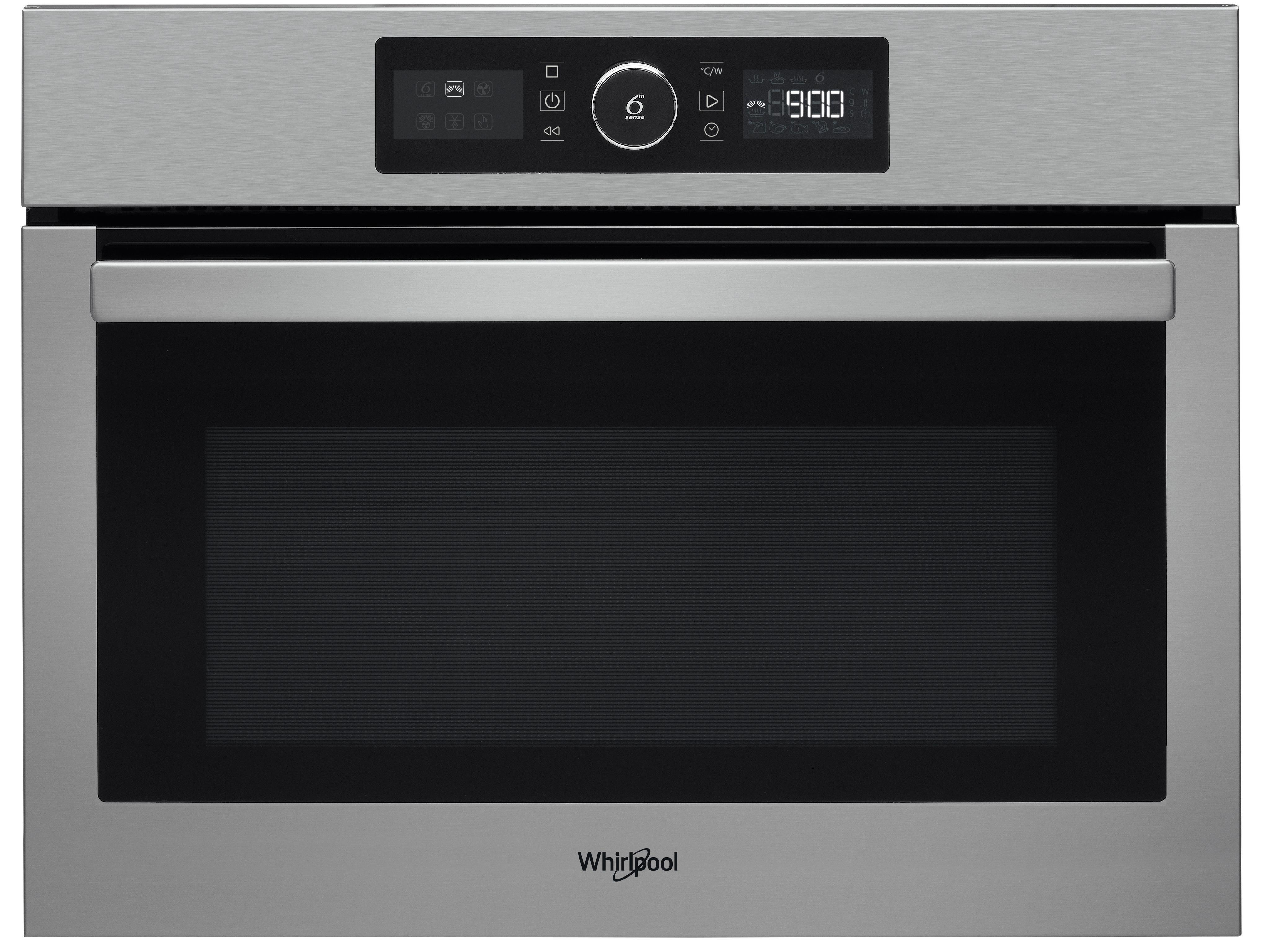 Whirlpool Microgolfoven Inbouw AMW 9604/IX Roestvrij staal Elektronisch 40 Combimicrogolfoven 900 Frontal