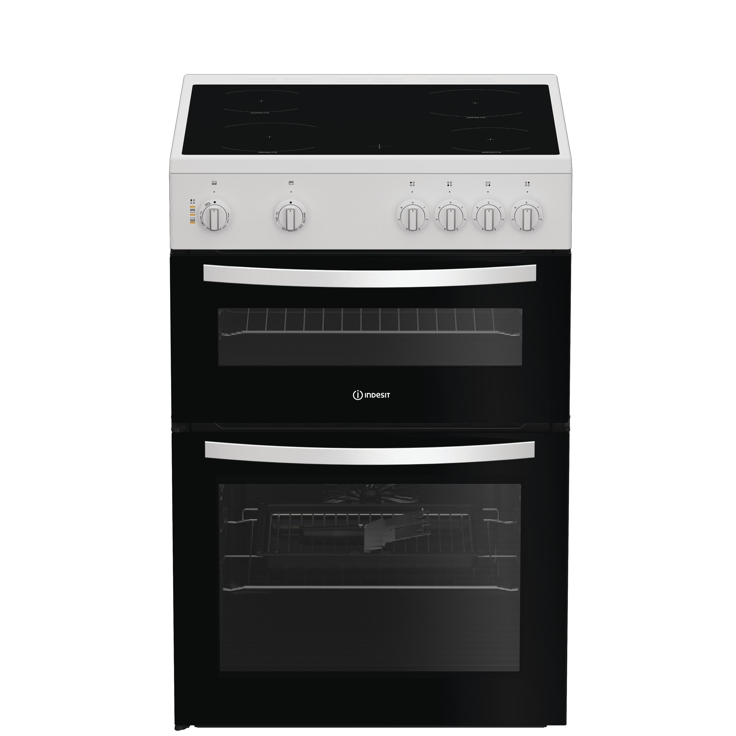 Indesit Double Cooker IDE6VMW White A Frontal
