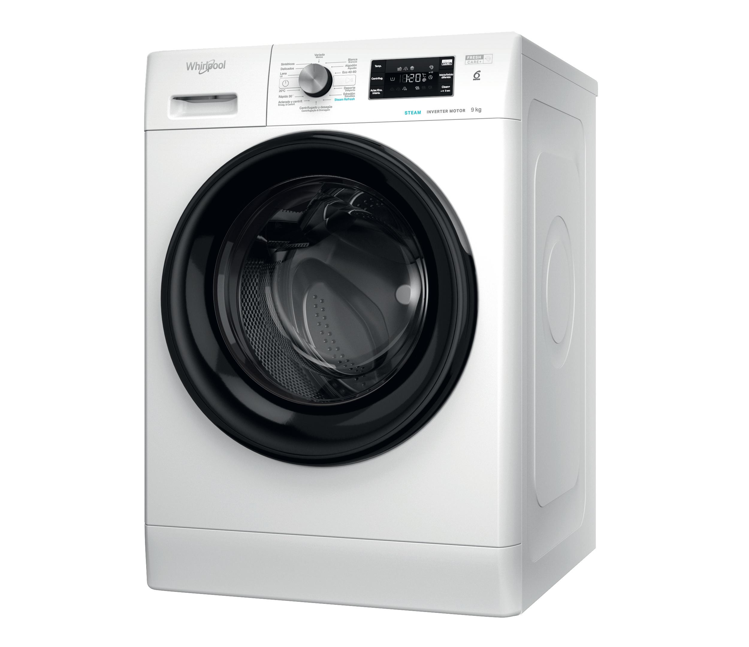 Whirlpool Máquina de lavar roupa Livre Instalação FFB 9469 BV SPT Branco Carga Frontal A Perspective