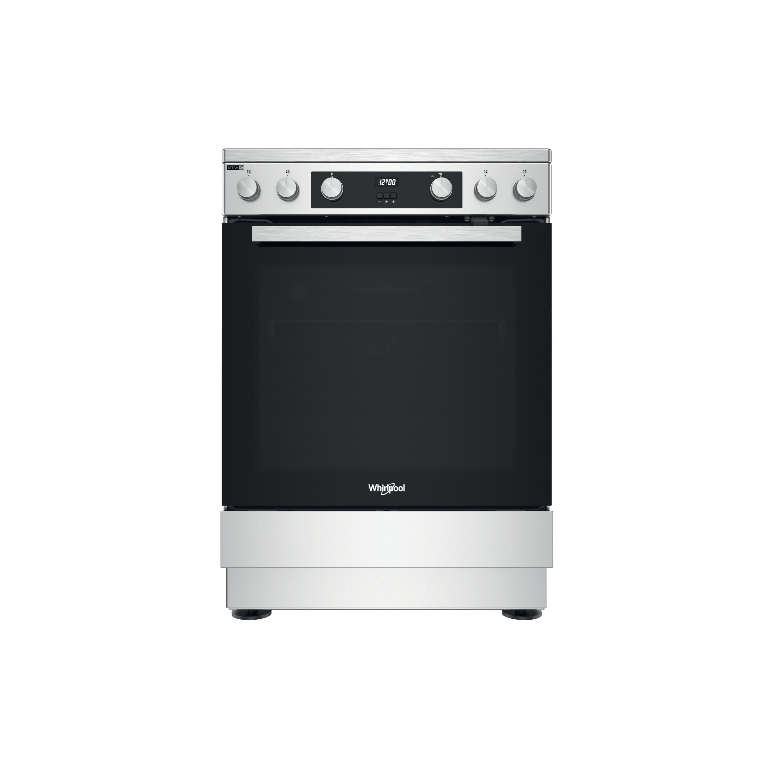 Whirlpool Komfyr WS68V8CCXT/NO Inox Electrical Frontal