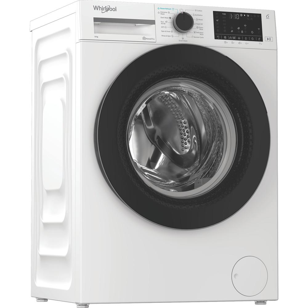 Whirlpool Перална машина Свободностоящи WAM 87WB EE Бял Предно зареждане A Perspective