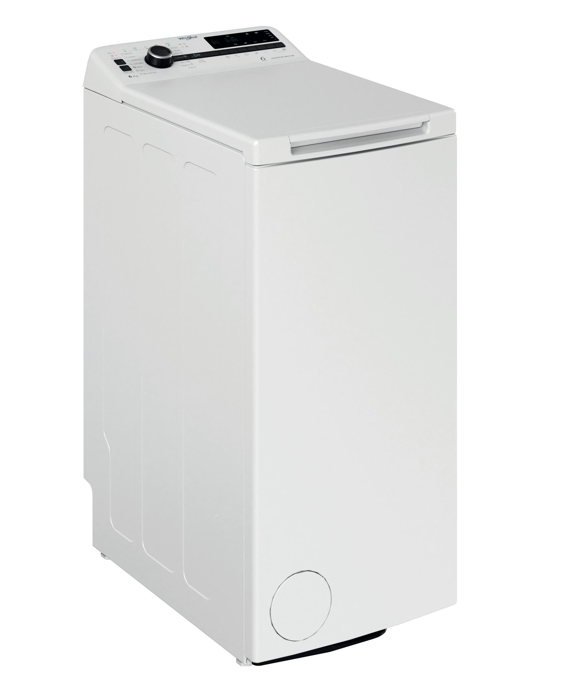 Whirlpool Maşină de spălat rufe Independent TDLRB 6241BS EU/N Alb Încărcare Verticală C Perspective