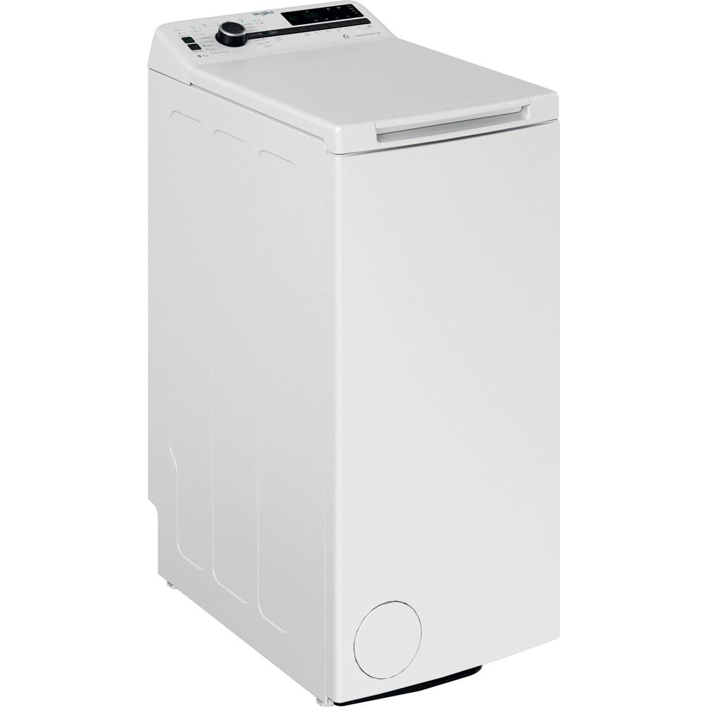 Whirlpool Veļas mazgājamā mašīna Brīvi stāvošs TDLRB 6251BS EU Balts Augšielādes B Perspective