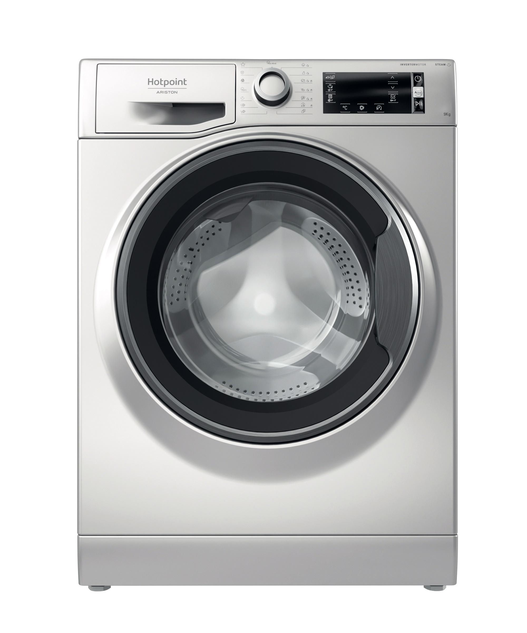 Hotpoint_Ariston Перална машина Свободностоящ NLCD 948 SS A EU N Сребристо Предно зареждане A Frontal