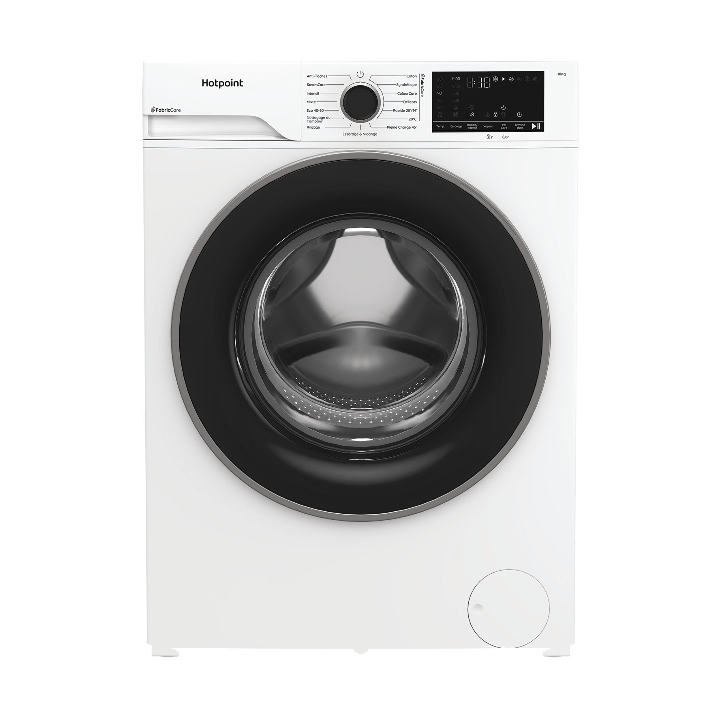 Hotpoint Lave-linge Pose-libre HB 103 CARE FR Blanc Lave-linge frontal A Frontal