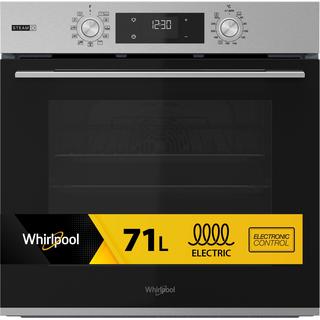 Whirlpool vgradna električna pečica : Inox barva, Samodejno čiščenje - OMSK58HU1SX