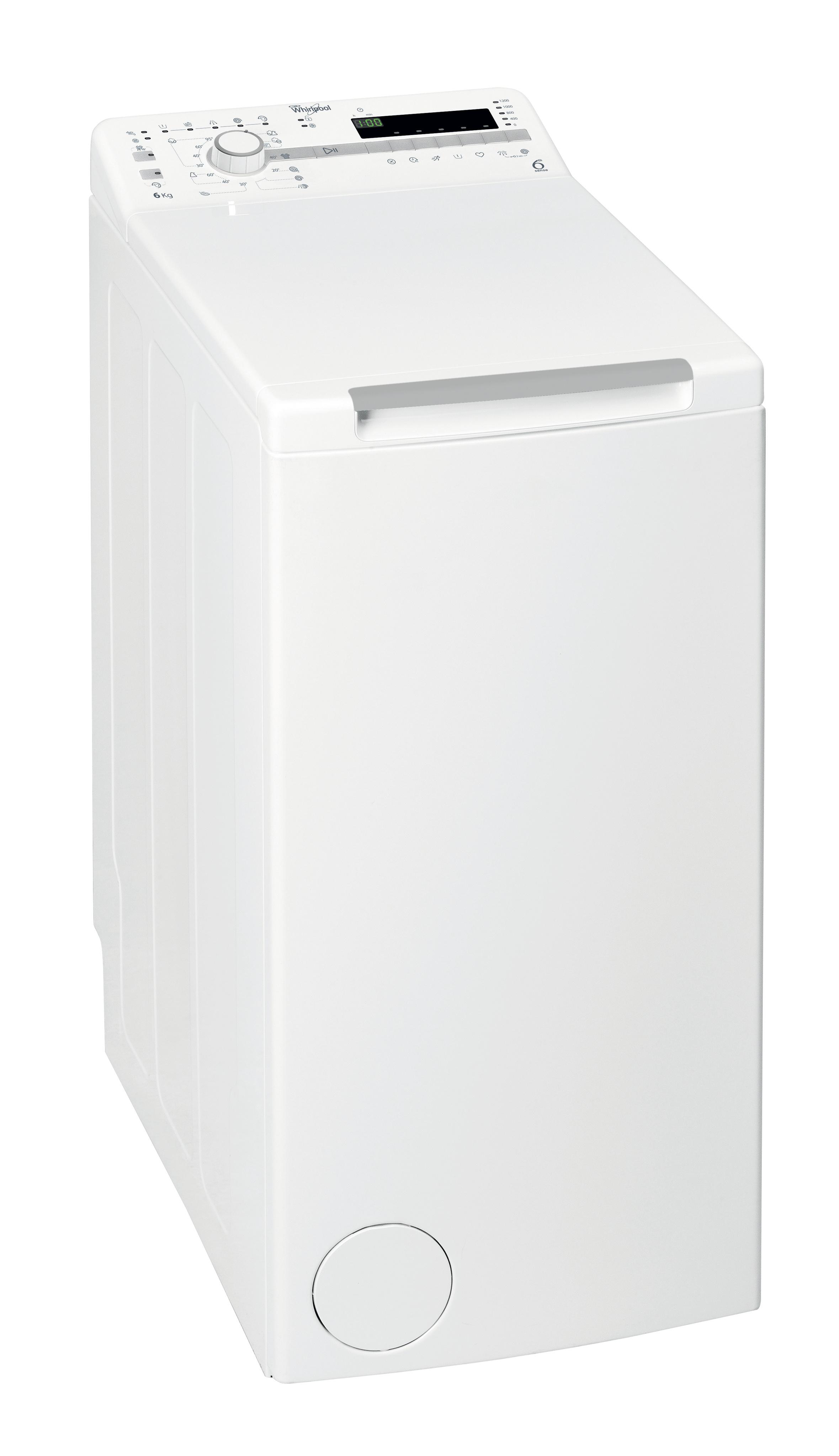 Whirlpool Пральна машина Соло TDLR 60210 Білий Top loader A+++ Perspective
