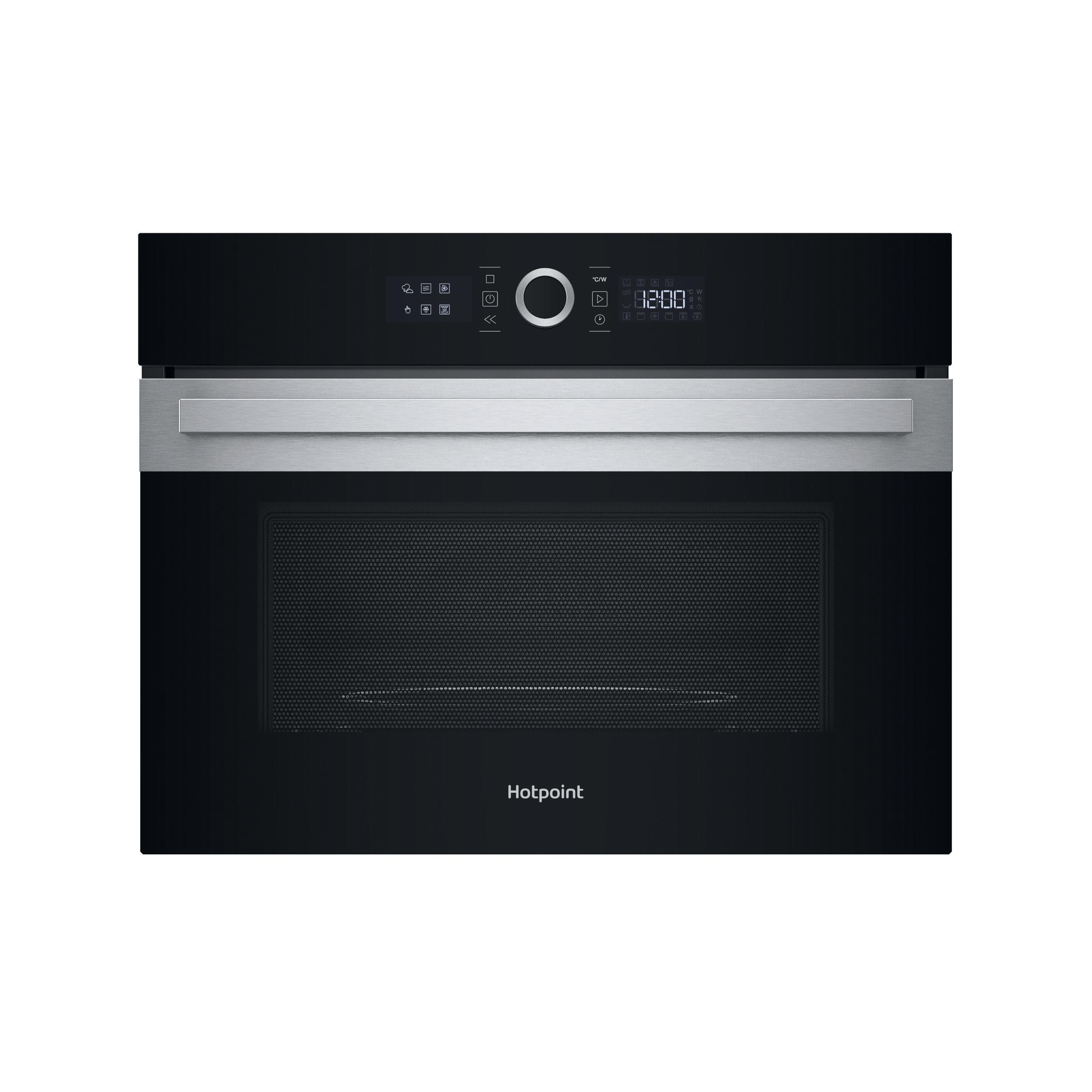 Hotpoint Microwave Built-in HMW57HMXUK Inox Electronic 40 MW-Combi 900 Frontal