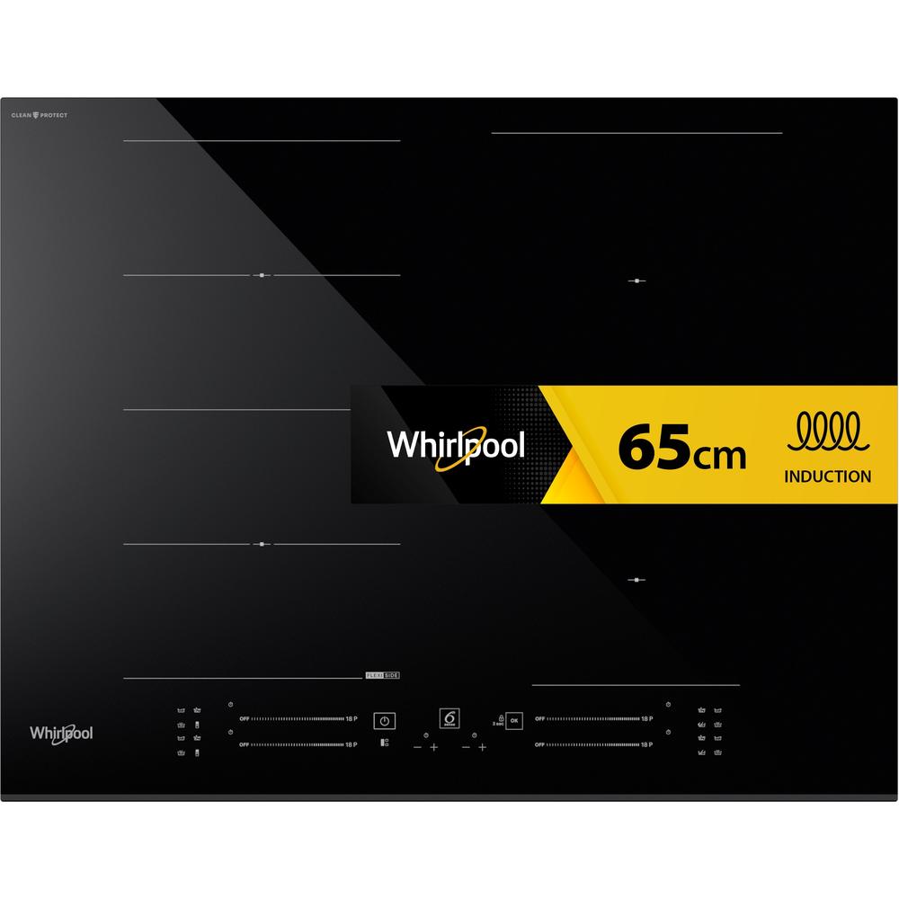 Whirlpool Plīts virsma WF S4665 CPBF Melns Induction vitroceramic Frontal