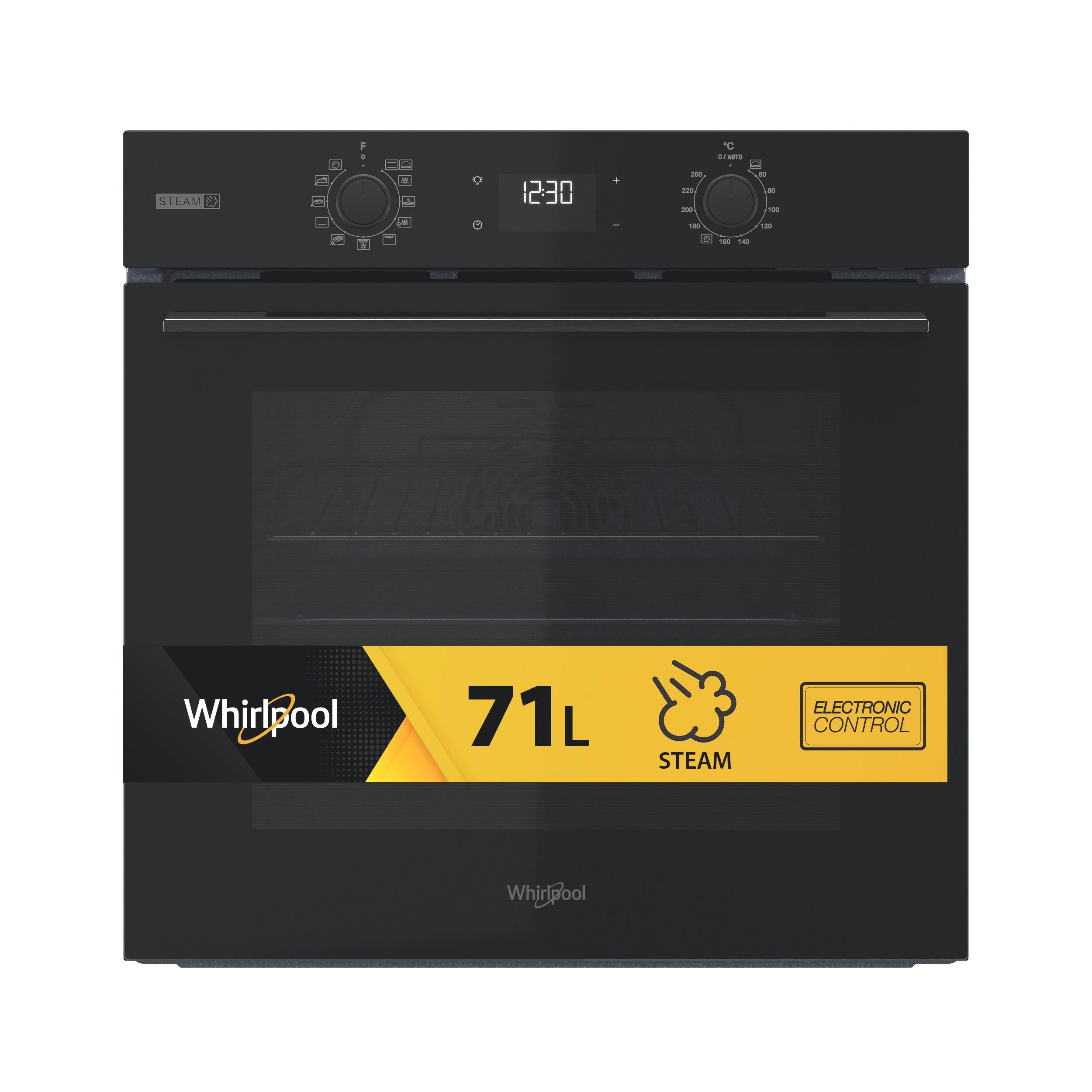 Whirlpool Cepeškrāsns Iebūvējams OMSK58CU1SB Elektriskā A+ Frontal