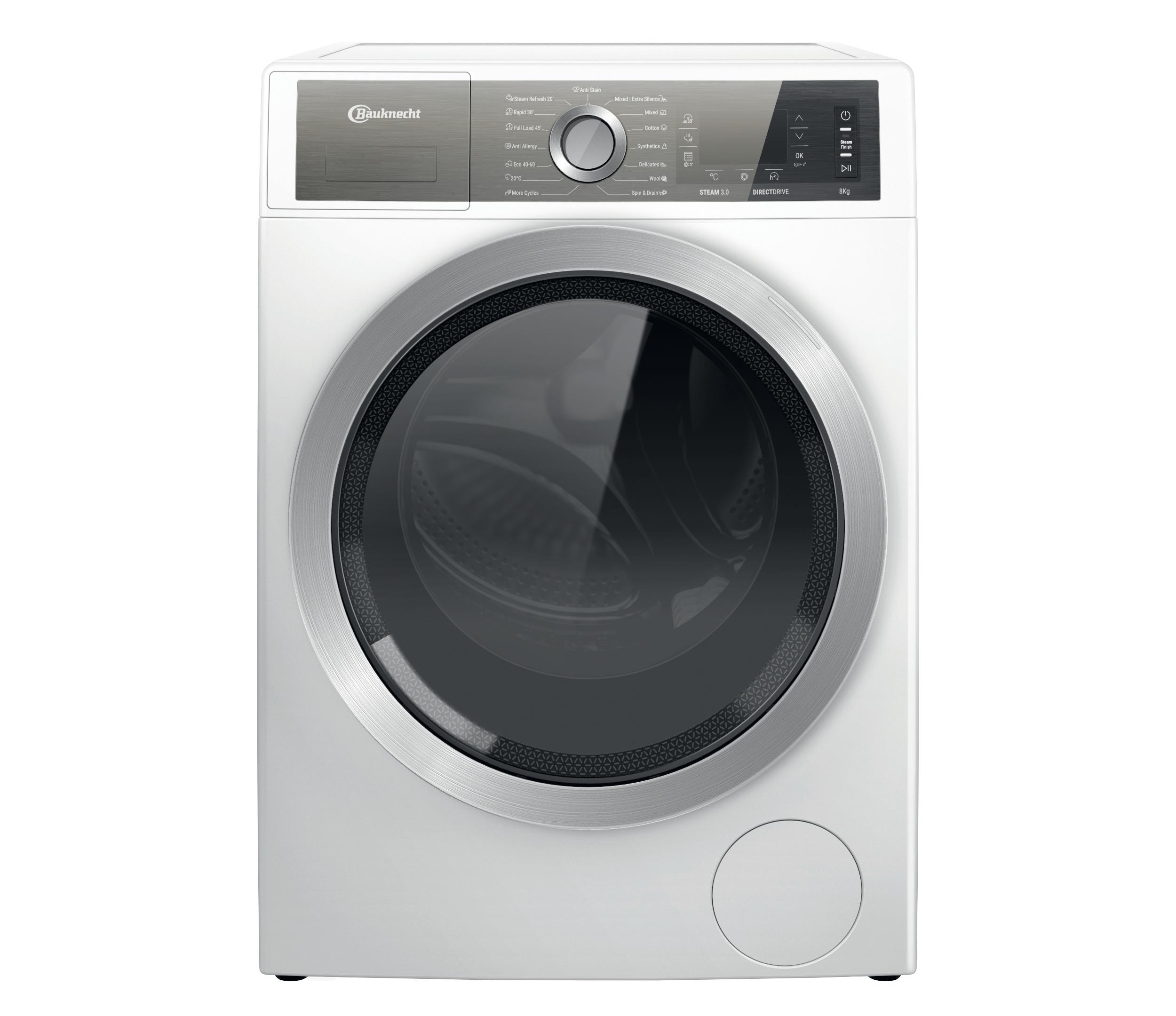 Bauknecht vaskemaskine med frontbetjening: 8,0 kg - B6 W845WB EE