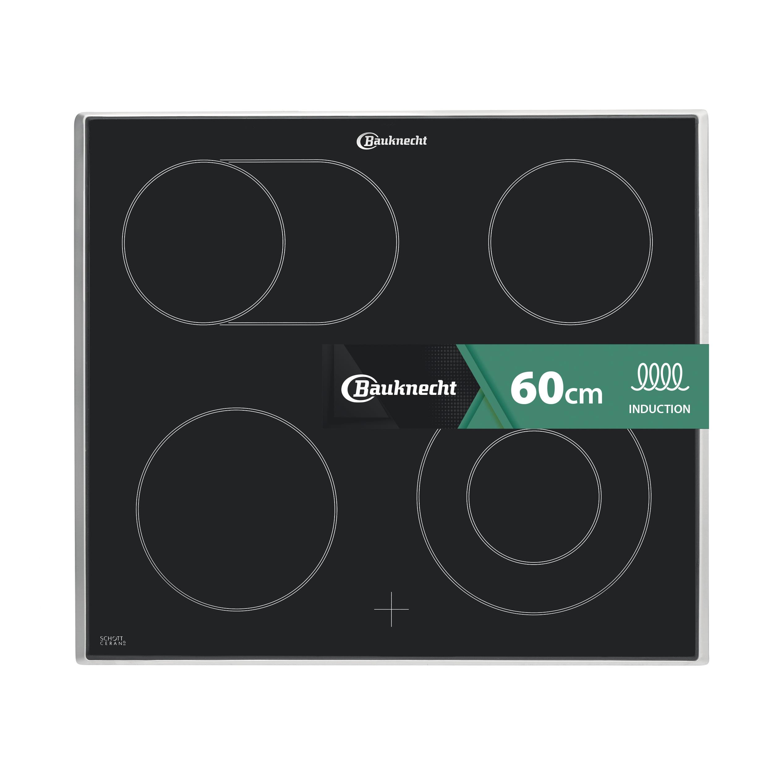 Bauknecht Table de cuisson CTAR 7642 IN Noir Radiant vitroceramic Frontal