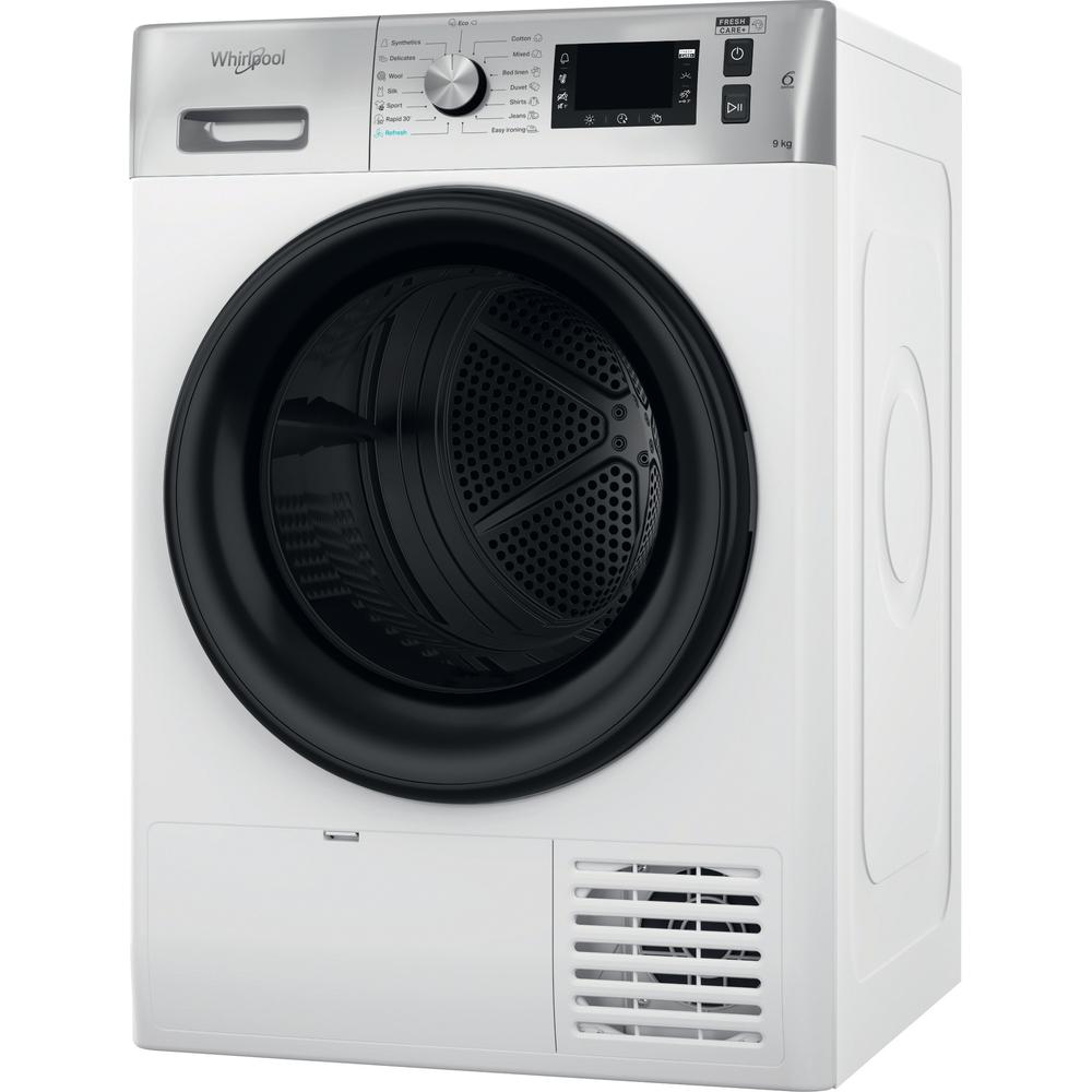 Whirlpool Tørretumbler FFTSL M22 9X2WSB EE Hvid Perspective