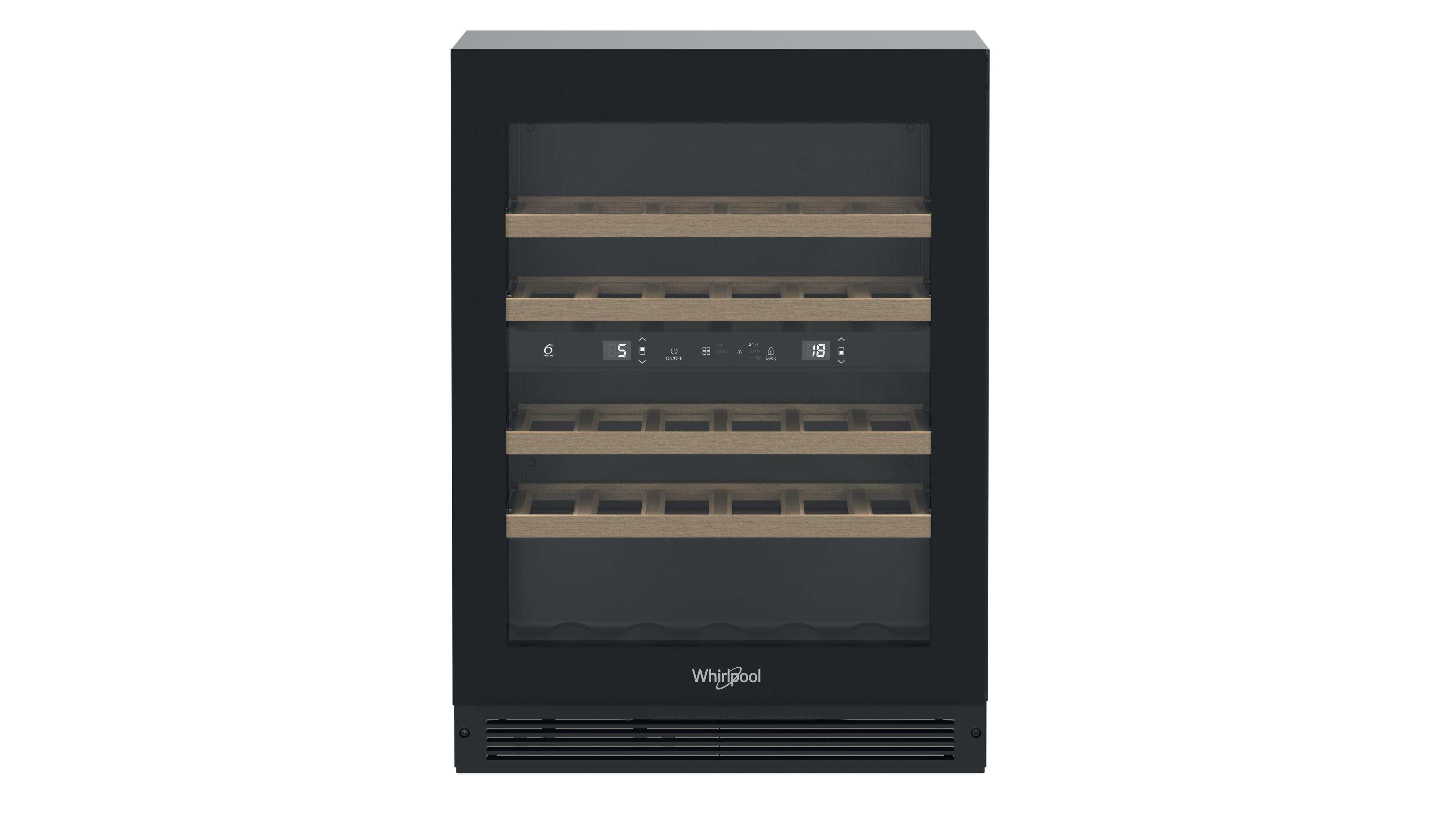 Whirlpool Vinotéka Vstavané WHWBU60D2B Čierna Frontal