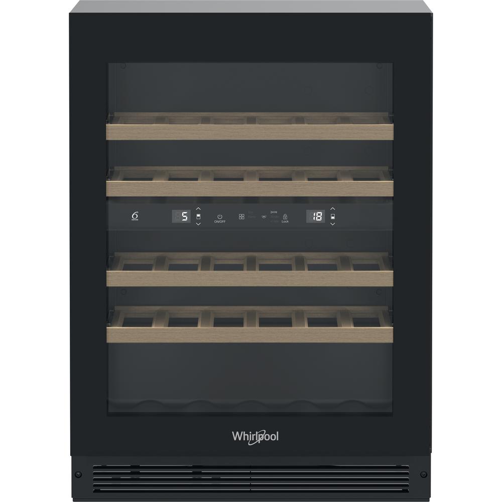 Whirlpool Охладител за вино Вграден WHWBU60D2B Черен Frontal