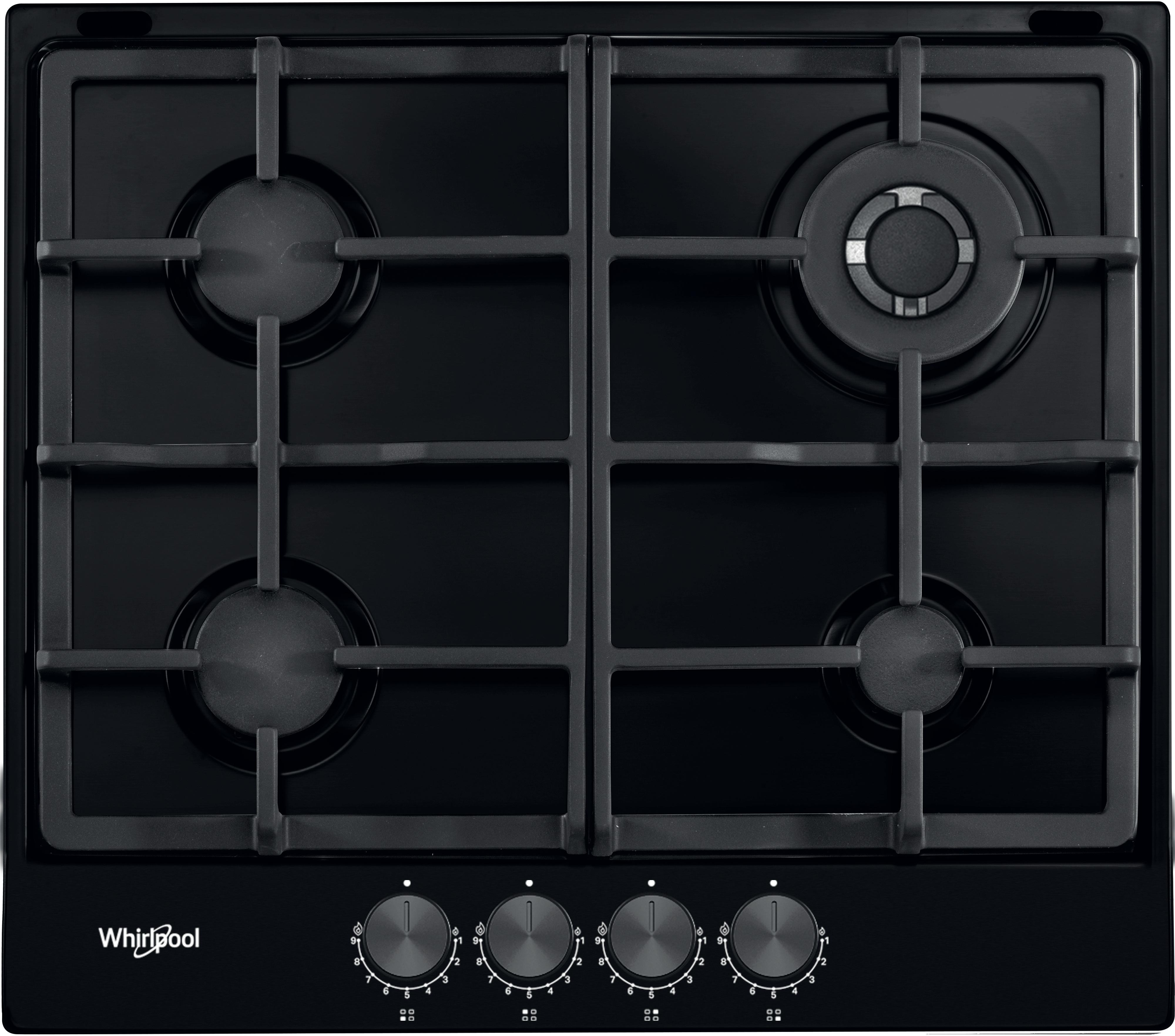 Whirlpool Варильна поверхня TGML 661 NB Антрацит Газова Frontal