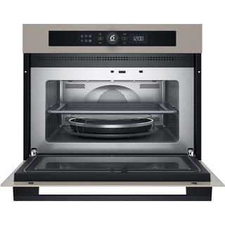 Whirlpool Four à micro-ondes Encastrable WMW57DHME Urban beige Électronique 40 Micro-ondes combiné 900 Frontal open