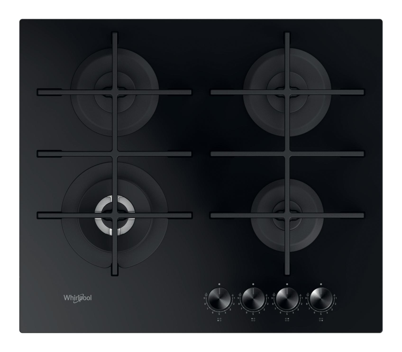 Whirlpool Ploča za kuhanje GOWL 628/NB EE Crna PLINSKA Frontal