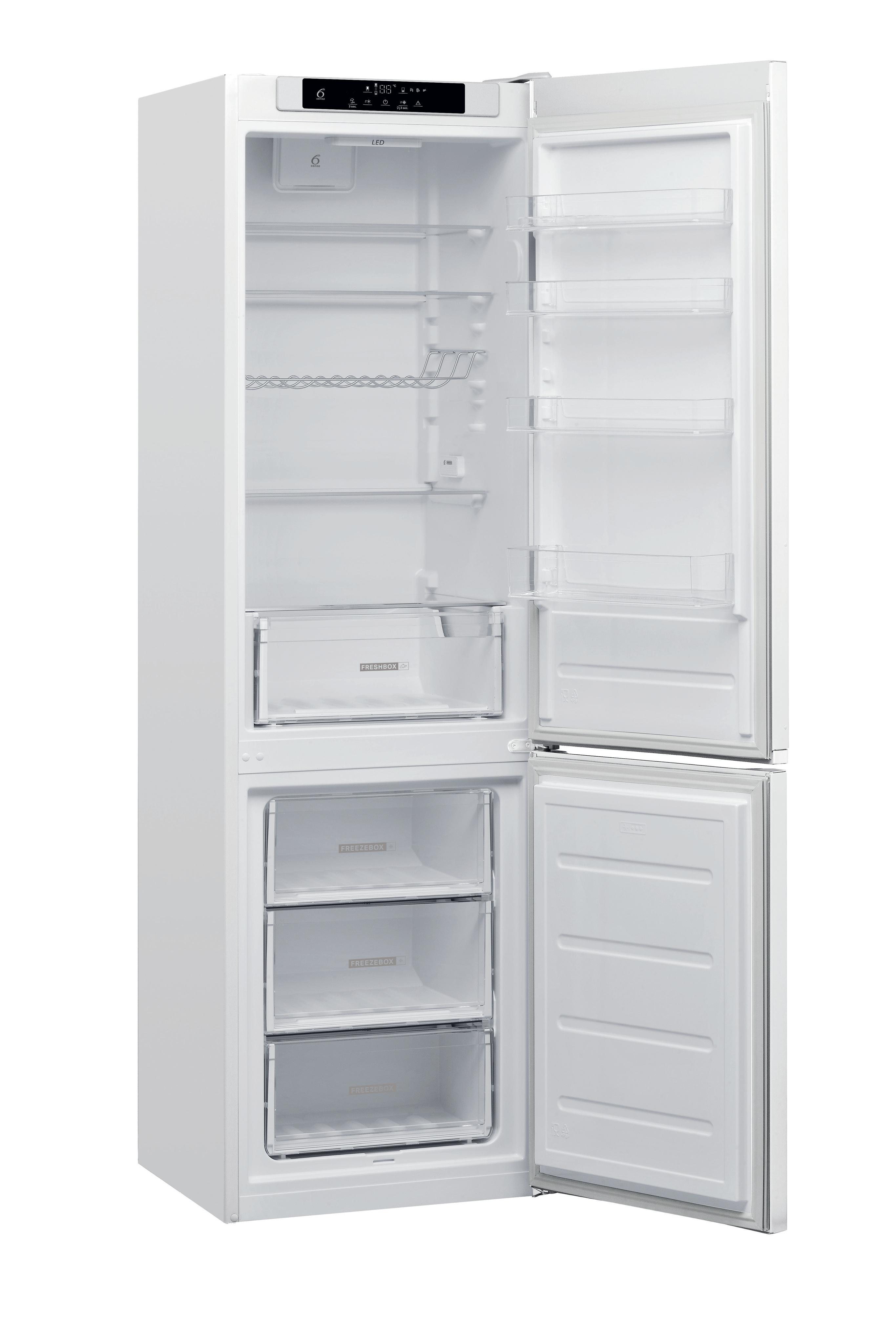 Whirlpool Kombinerat kylskåp/frys Fristående W5 921D W Global white 2 doors Perspective open