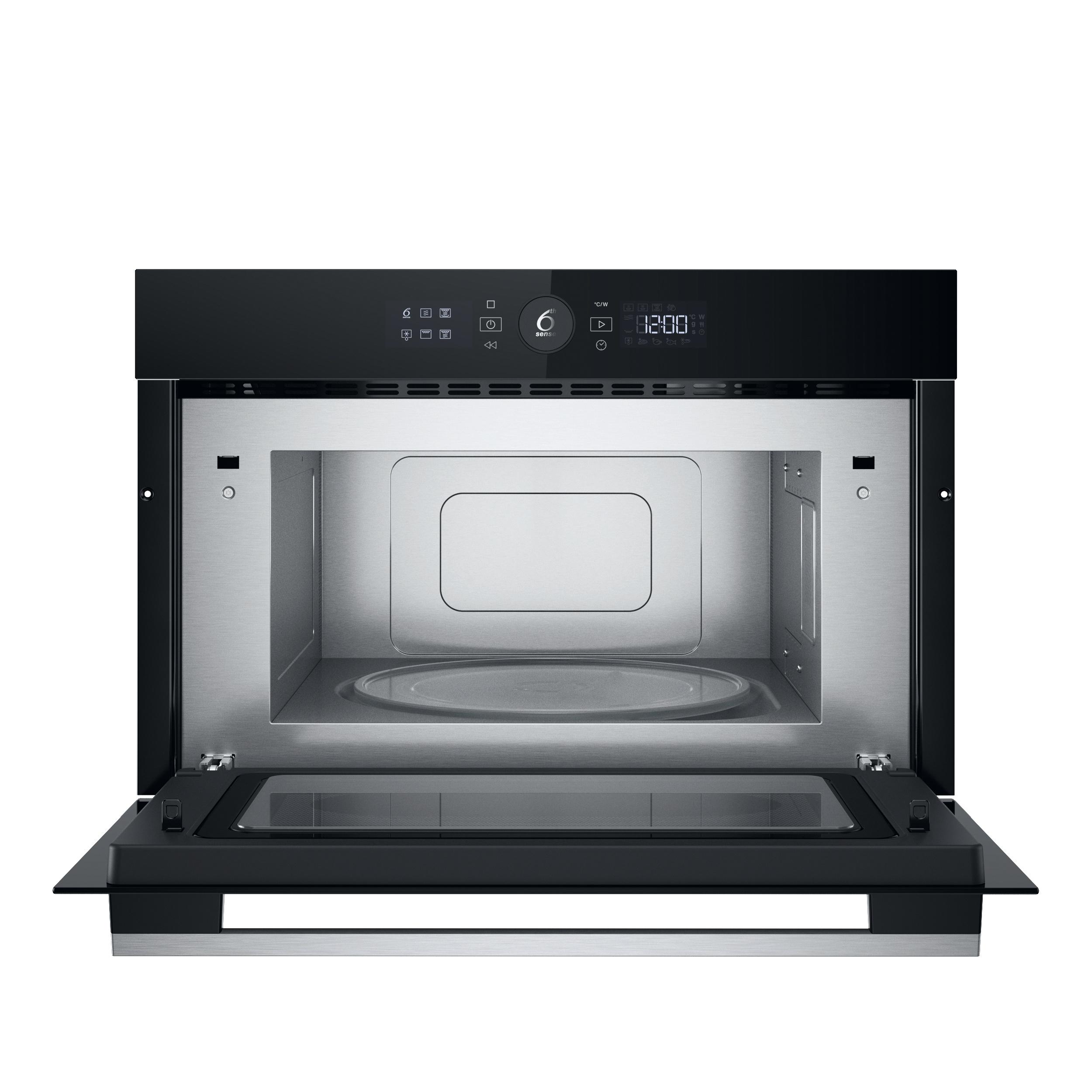 Whirlpool Four à micro-ondes Encastrable WMD54MX Stainless Steel Électronique 31 Micro-ondes + gril 1000 Frontal open