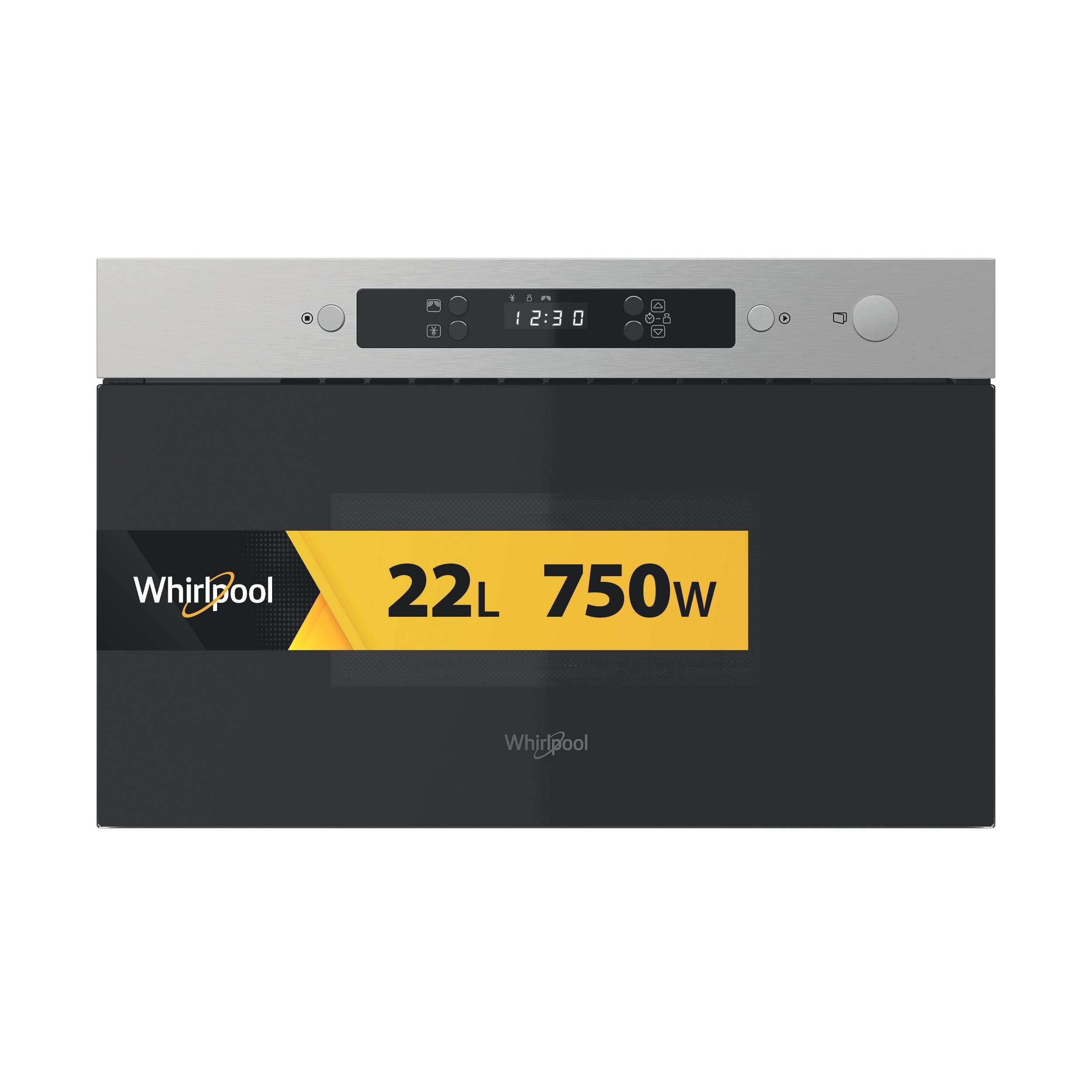 Вградена микровълнова фурна Whirlpool: цвят неръждаема стомана - MBNA900X