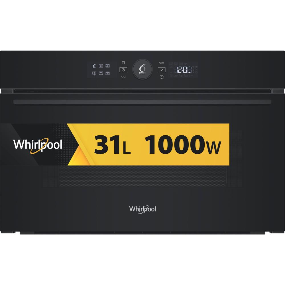 Whirlpool Mikroaaltouuni Kalusteisiin sijoitettava WMD54MB Musta Elektroninen 31 Mikroaaltoyhdistelmäuuni 1000 Frontal