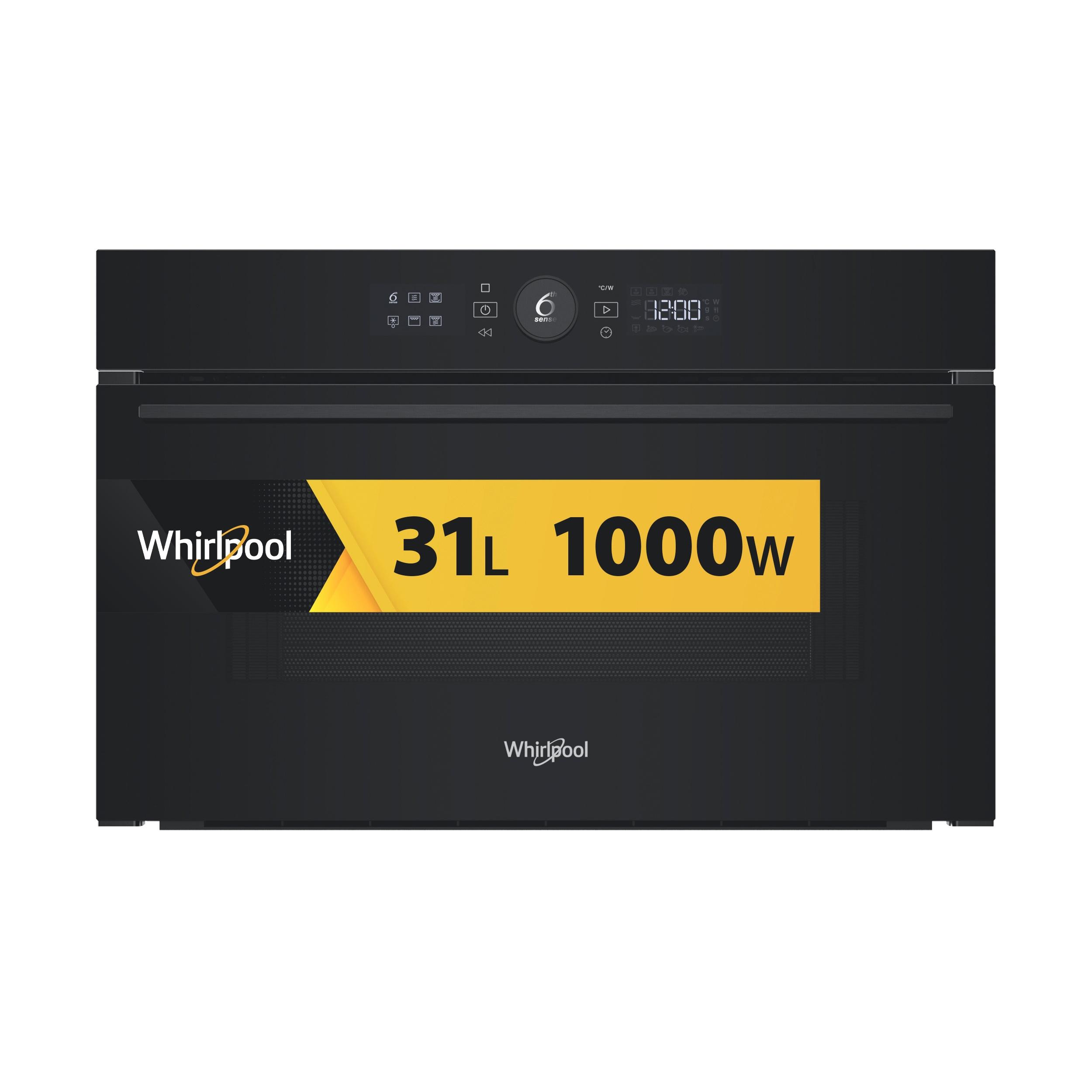 Whirlpool Mikrovlnná rúra Vstavané WMD54MB Čierna Elektronické 31 Mikrovlny + Gril 1000 Frontal