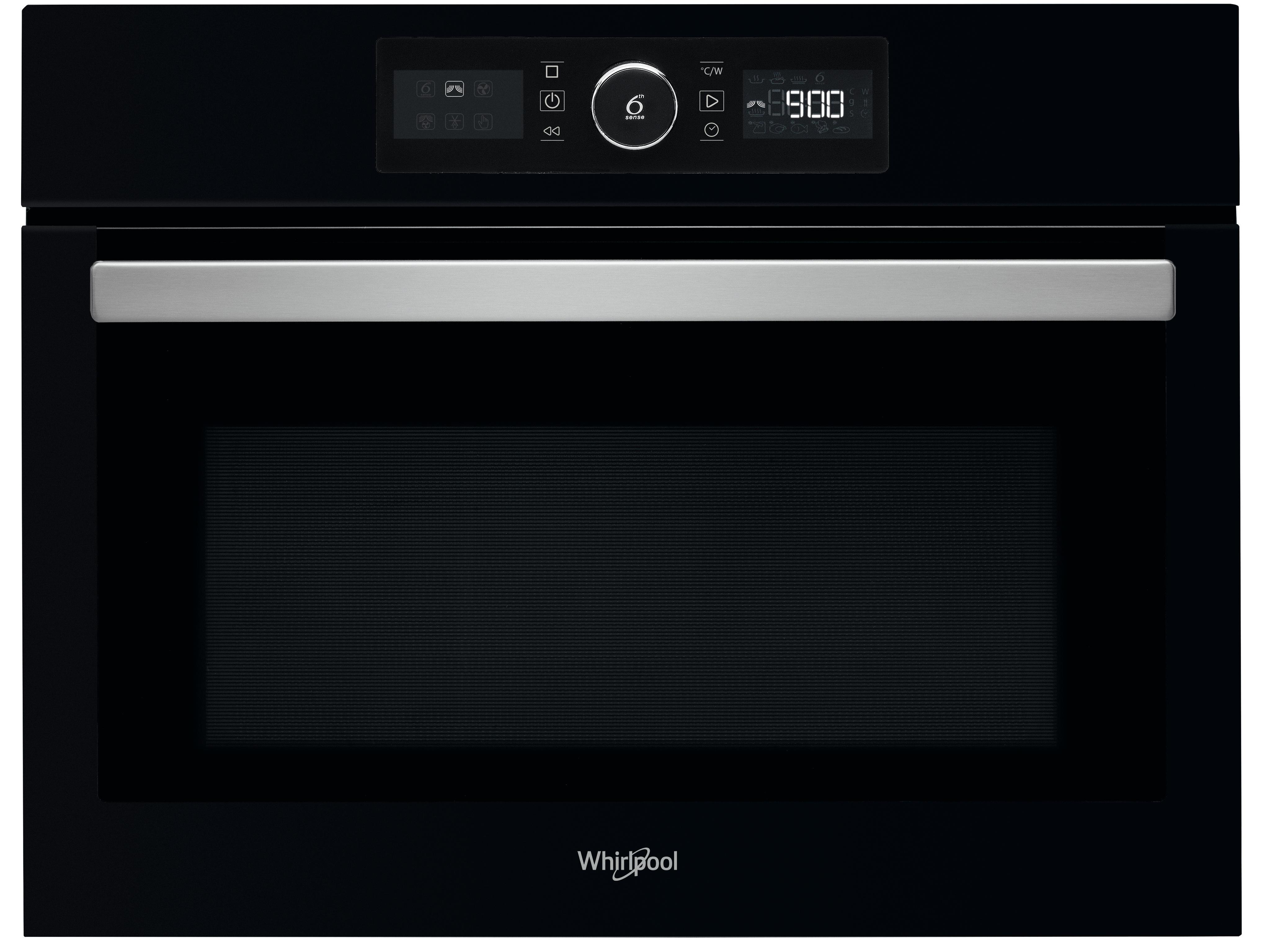 Whirlpool Mikrovågsugn Inbyggda AMW 9605/NB Black Elektronisk 40 MW-kombi 900 Frontal